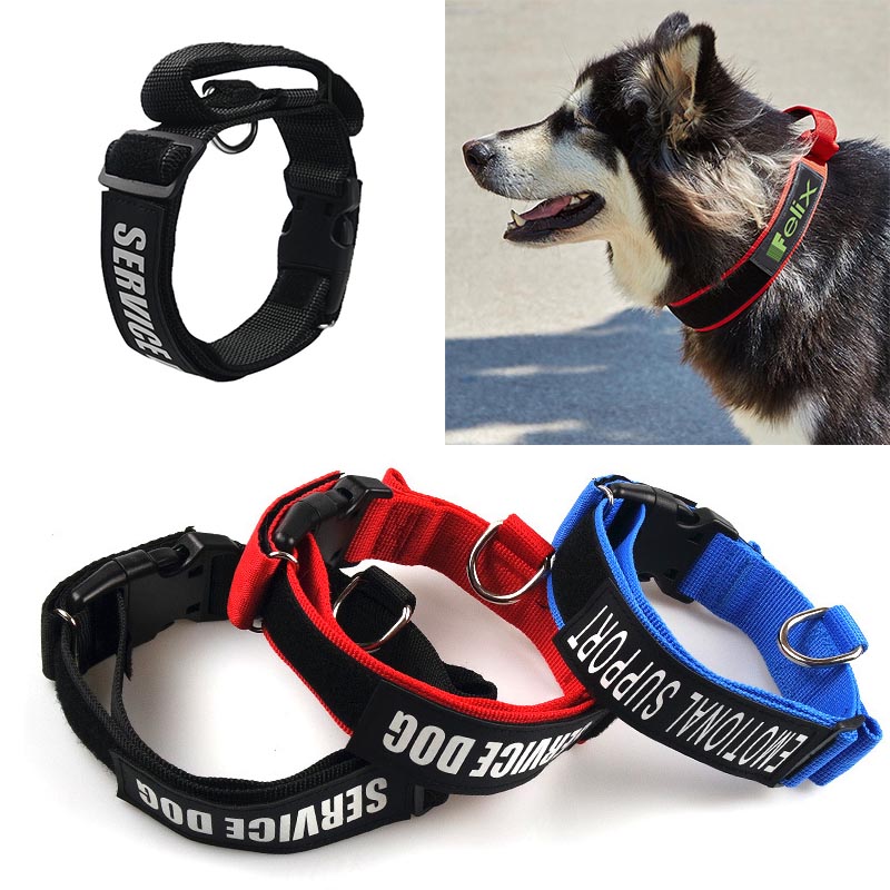 Tactical Dog Collars Adjustable Thick Nylon Handle