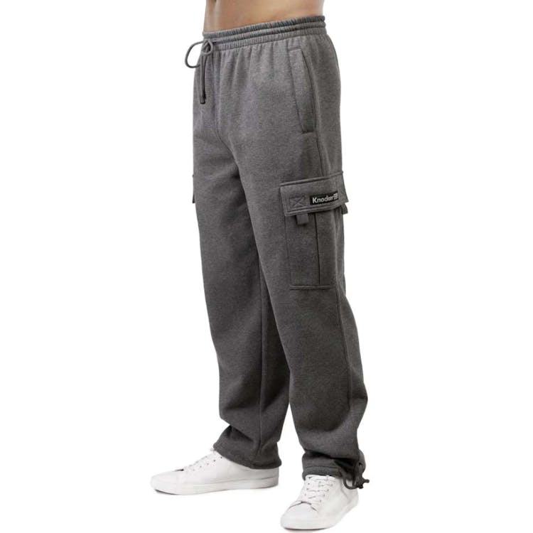Knocker Men's Fleece Cargo Pants - XL Charcoal 3