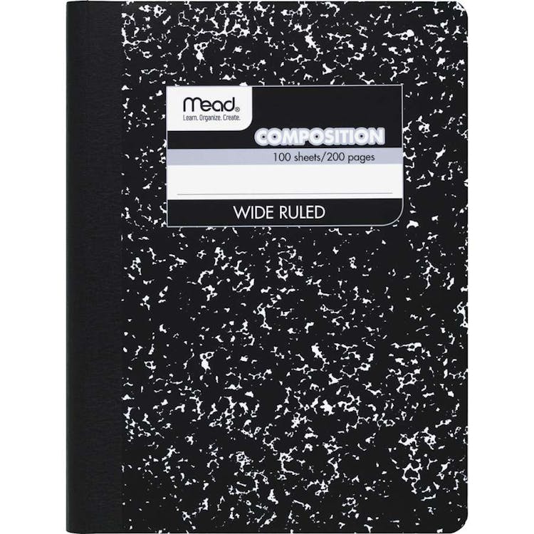 Mead Composition Notebooks - Black Marble 100 Sheets 12 Pack 2