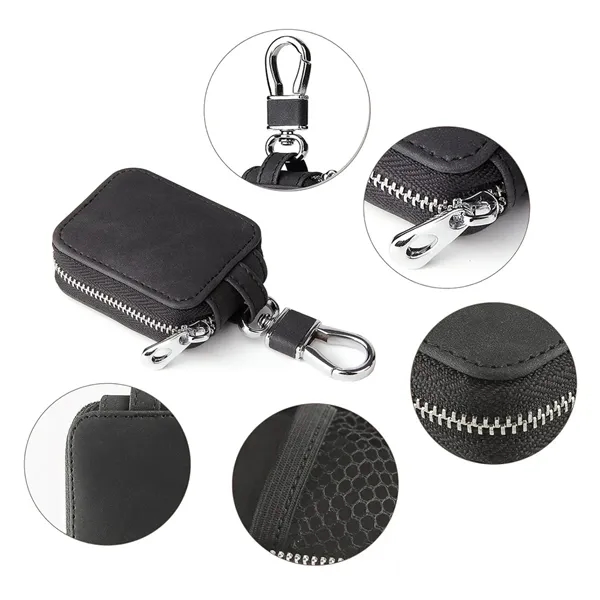 Custom Compact Zippered Key Case with Snap Clip — Slim & Organized Promo 7