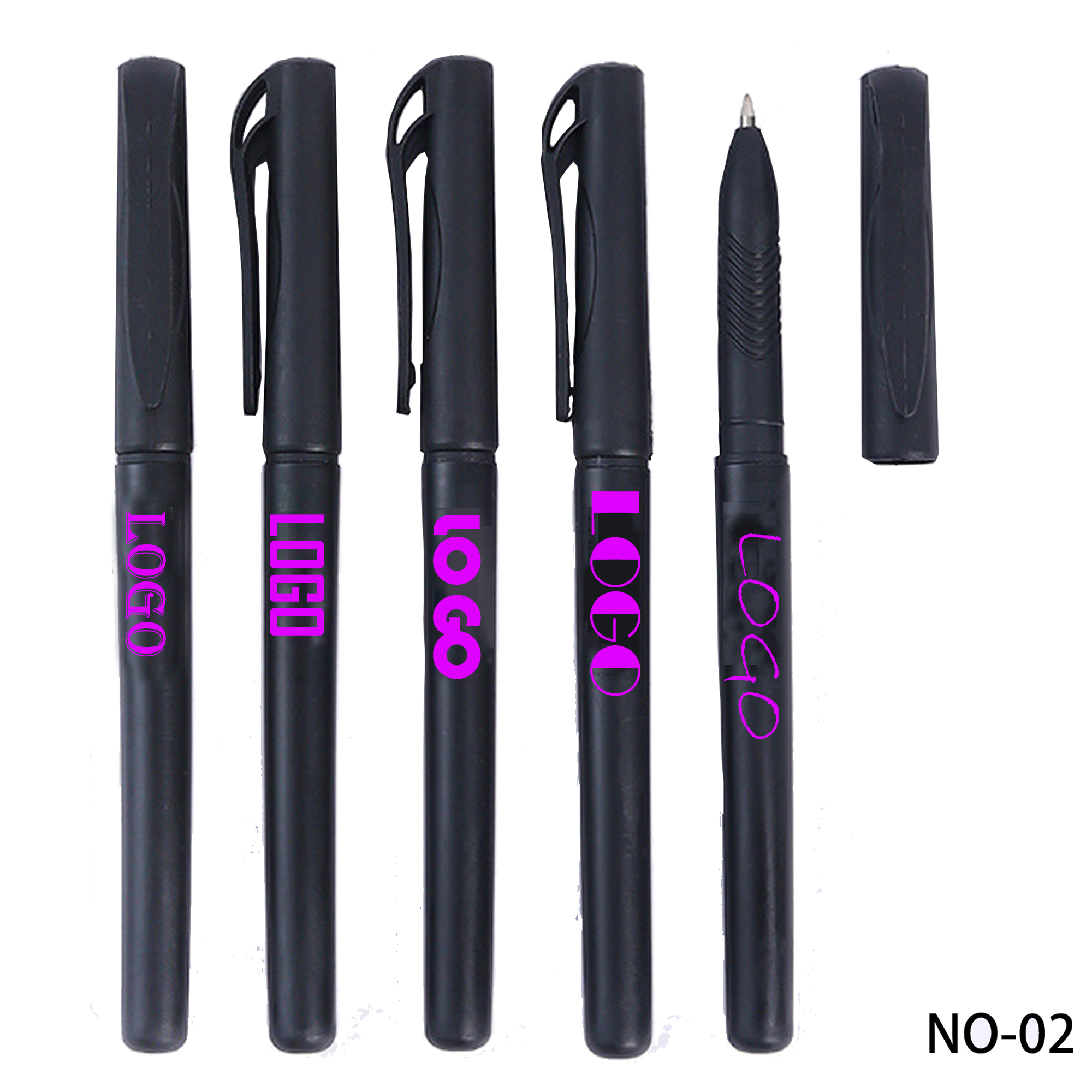Frosted Matte Black Gel Pen 2