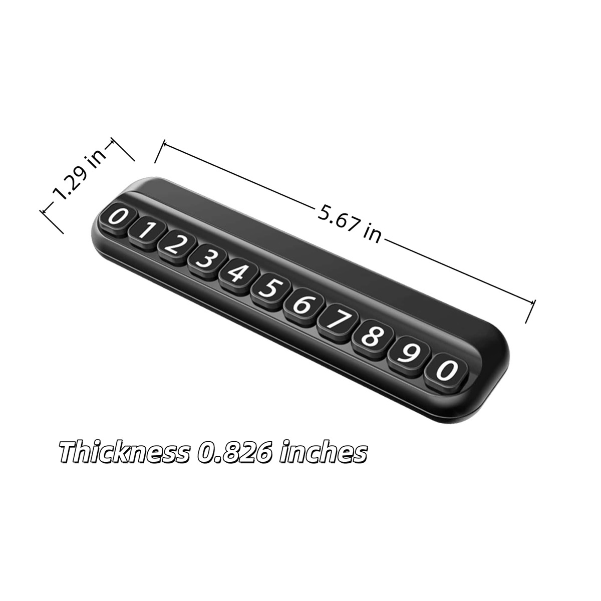 ABS Car-mounted Hidden Temporary License Plate 5