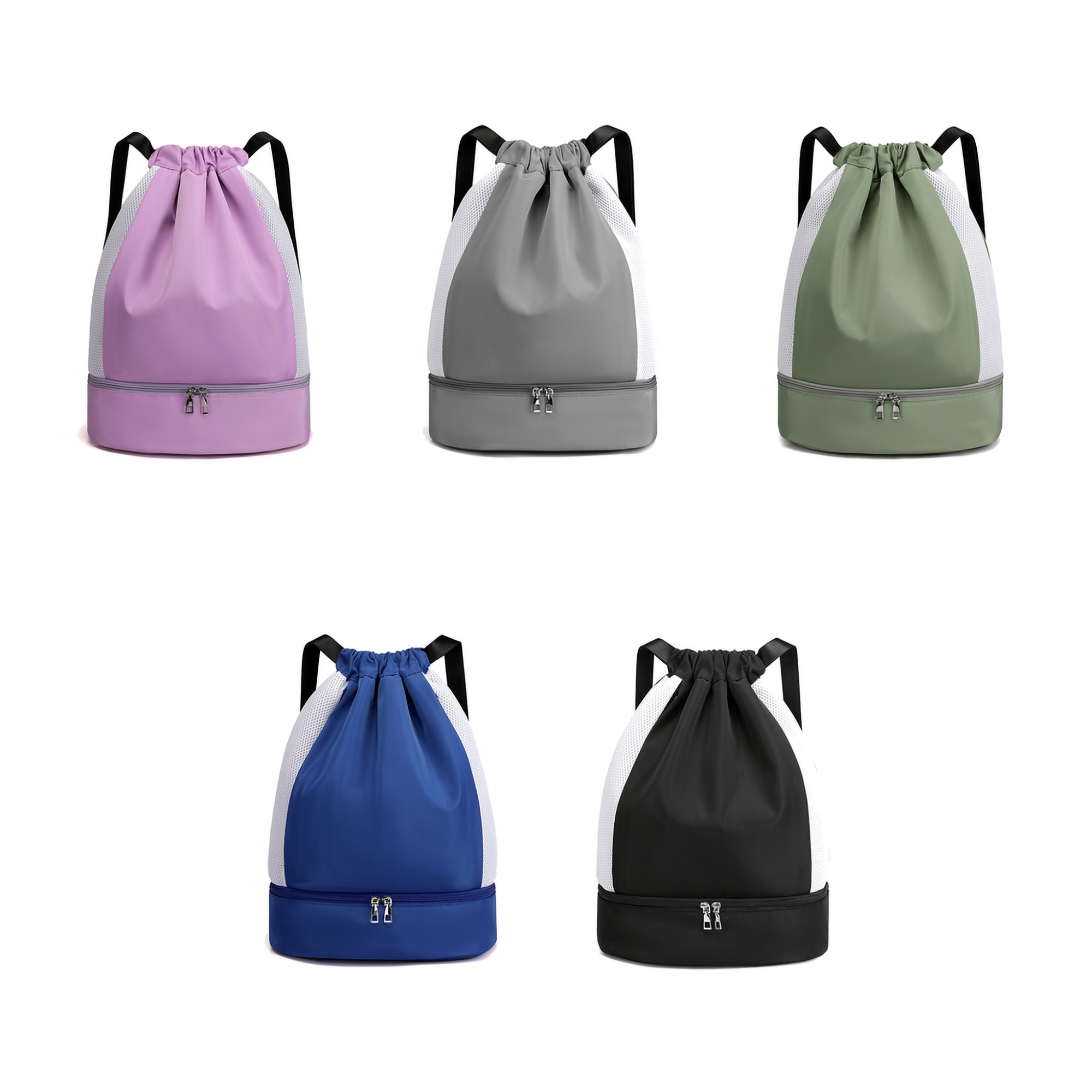Water-Resistant Gym Backpack with Mesh Panels 2