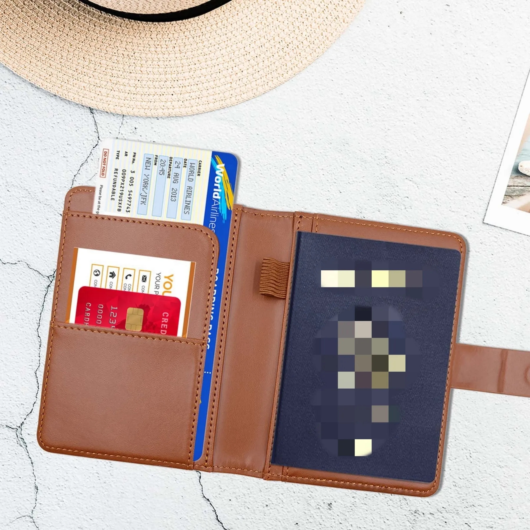 Premium Leather Passport Holder Covers Case 33