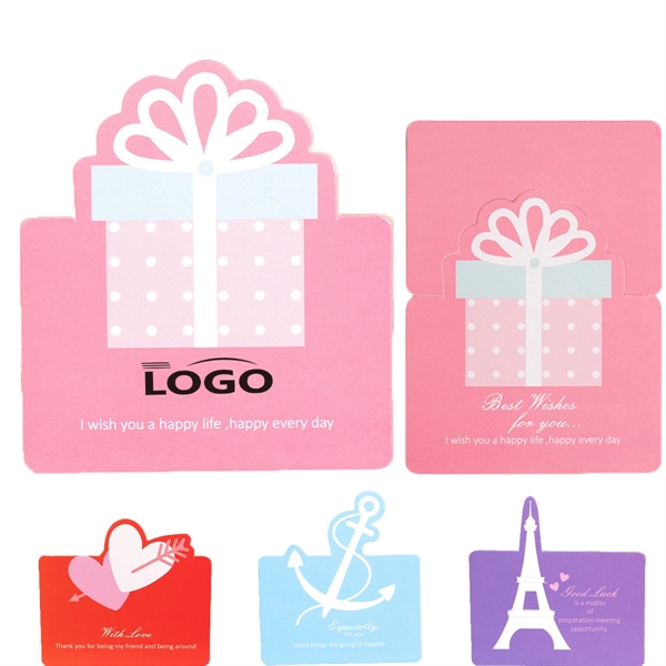3D Pop Up Greeting Card Paper for employee onboarding gifts