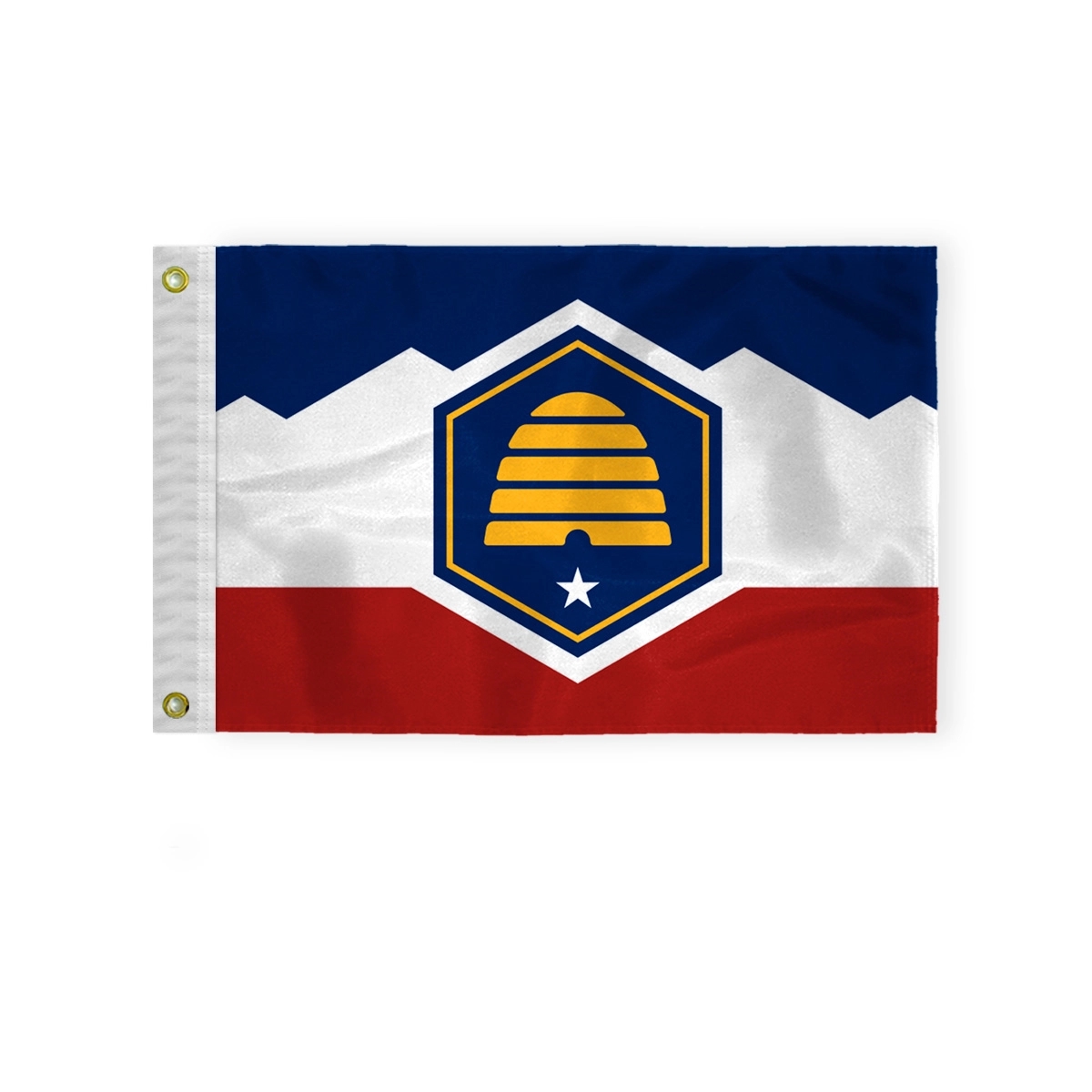 12"X18" 200D Nylon 1ply Utah Flag