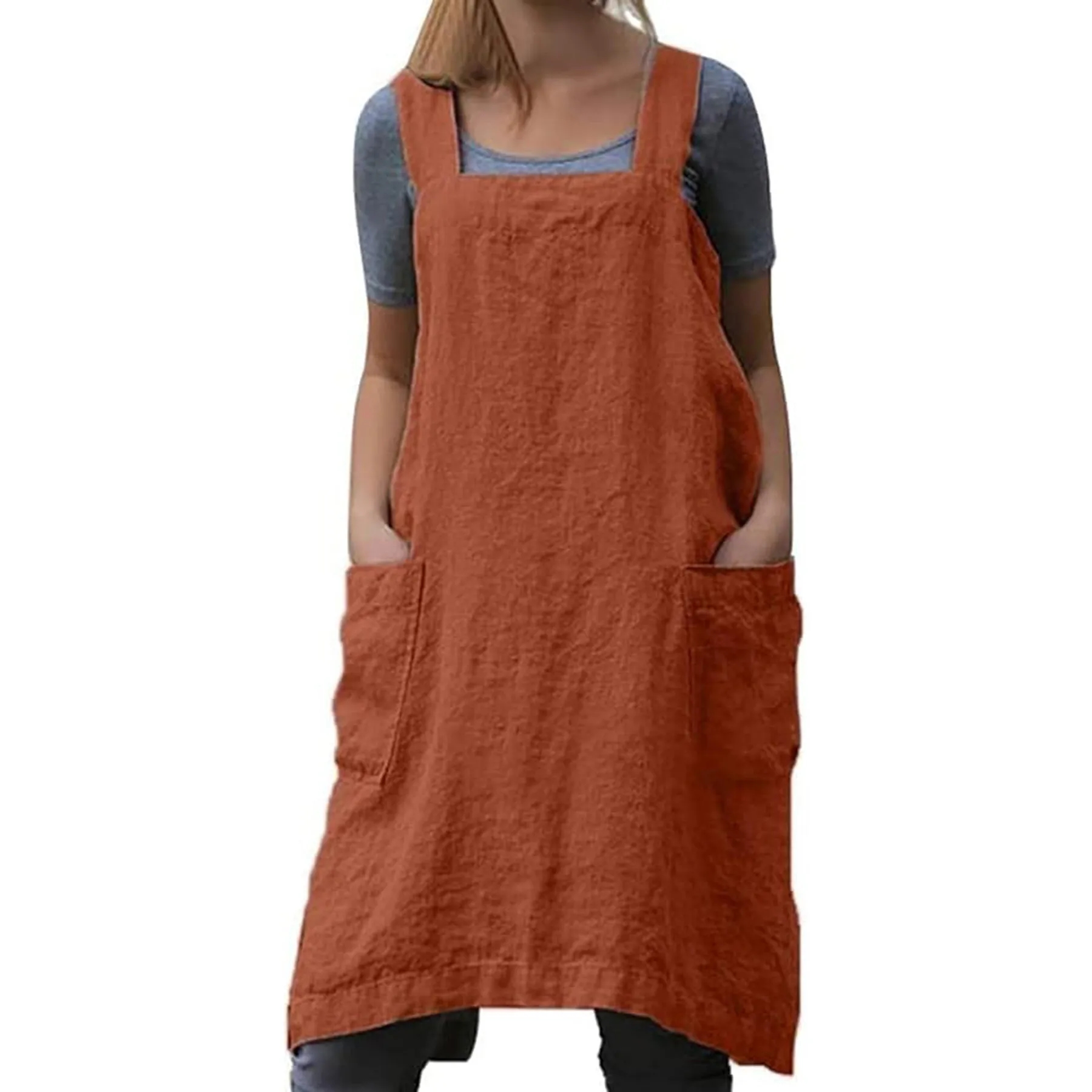 Cotton Linen Apron 37