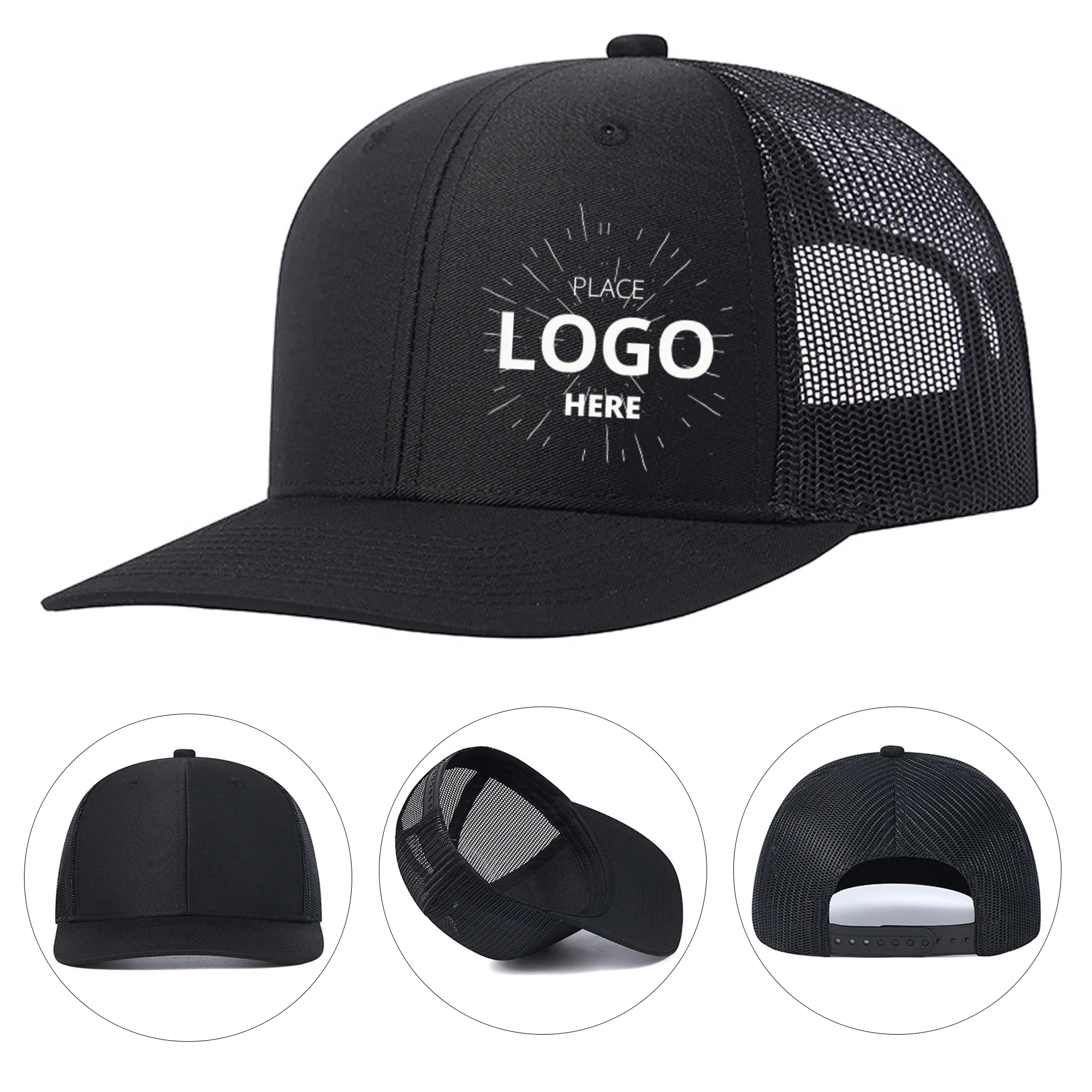 Slightly Curved Mesh Baseball Cap