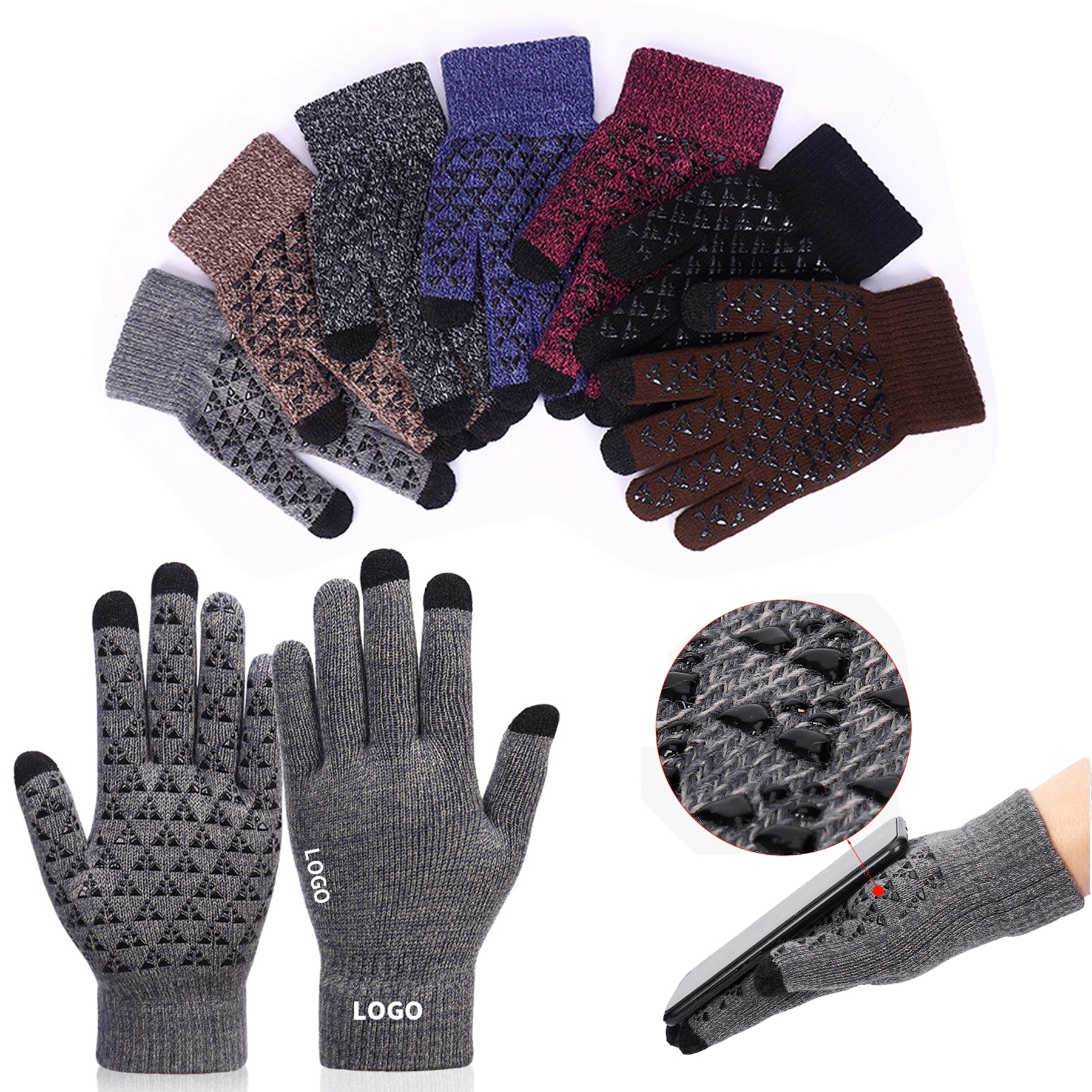 Winter Knit Touchscreen Gloves 9