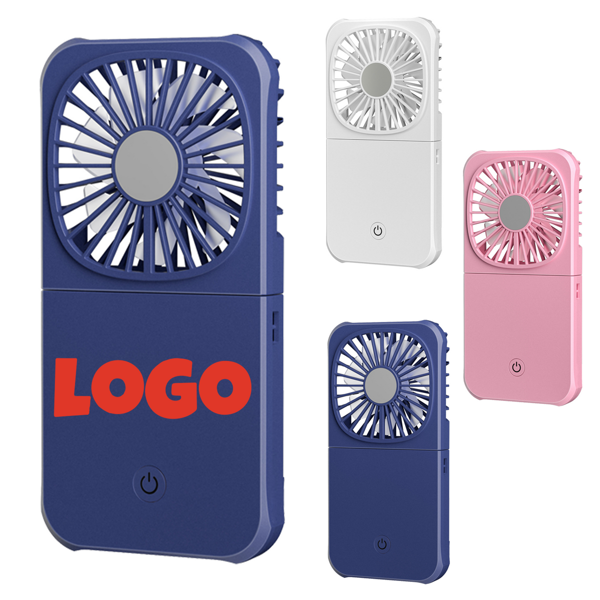 Handheld/Hanging Neck Mini Fan With Portable Power Bank