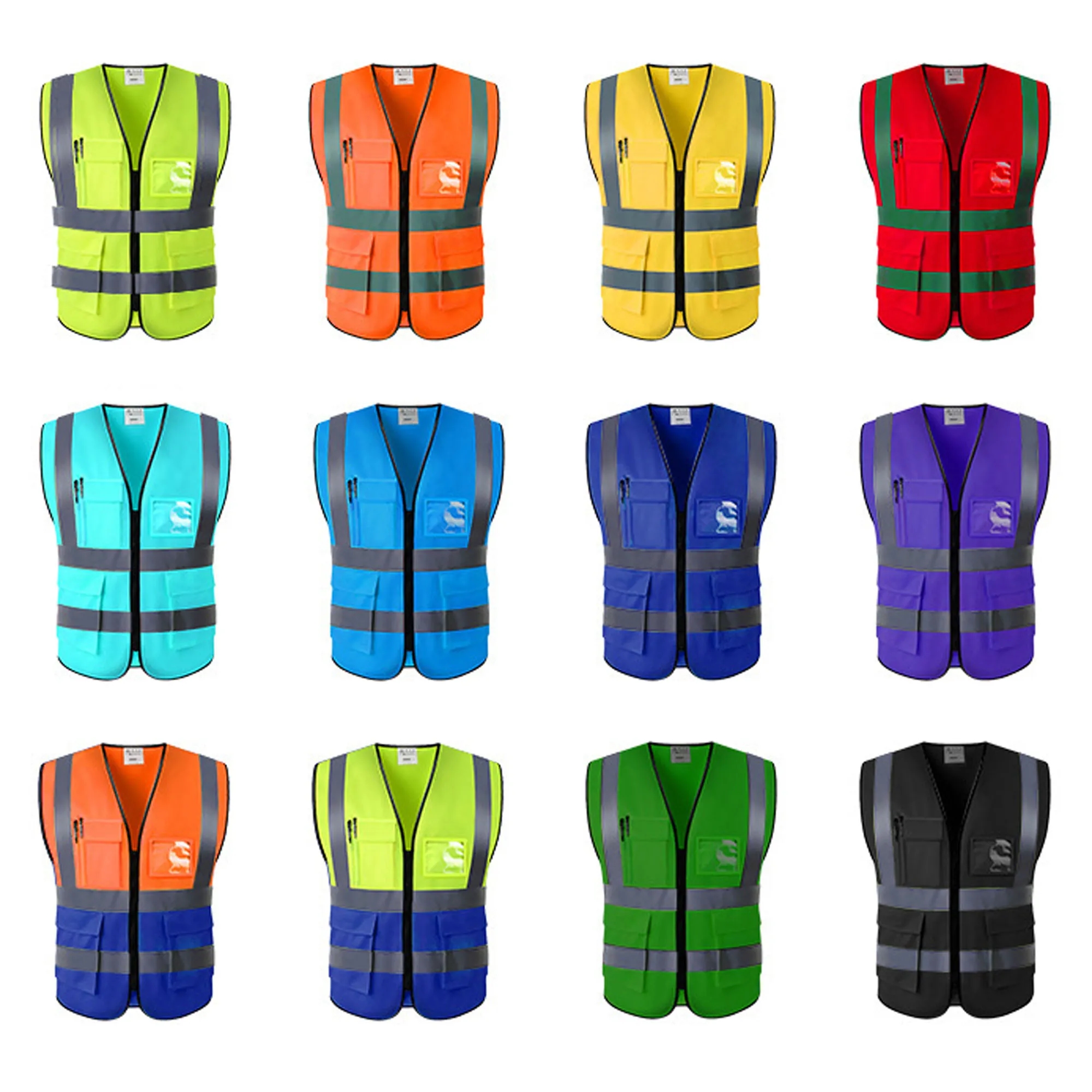 Unisex High Visibility Reflective Safety Vest MOQ 50PCS 4