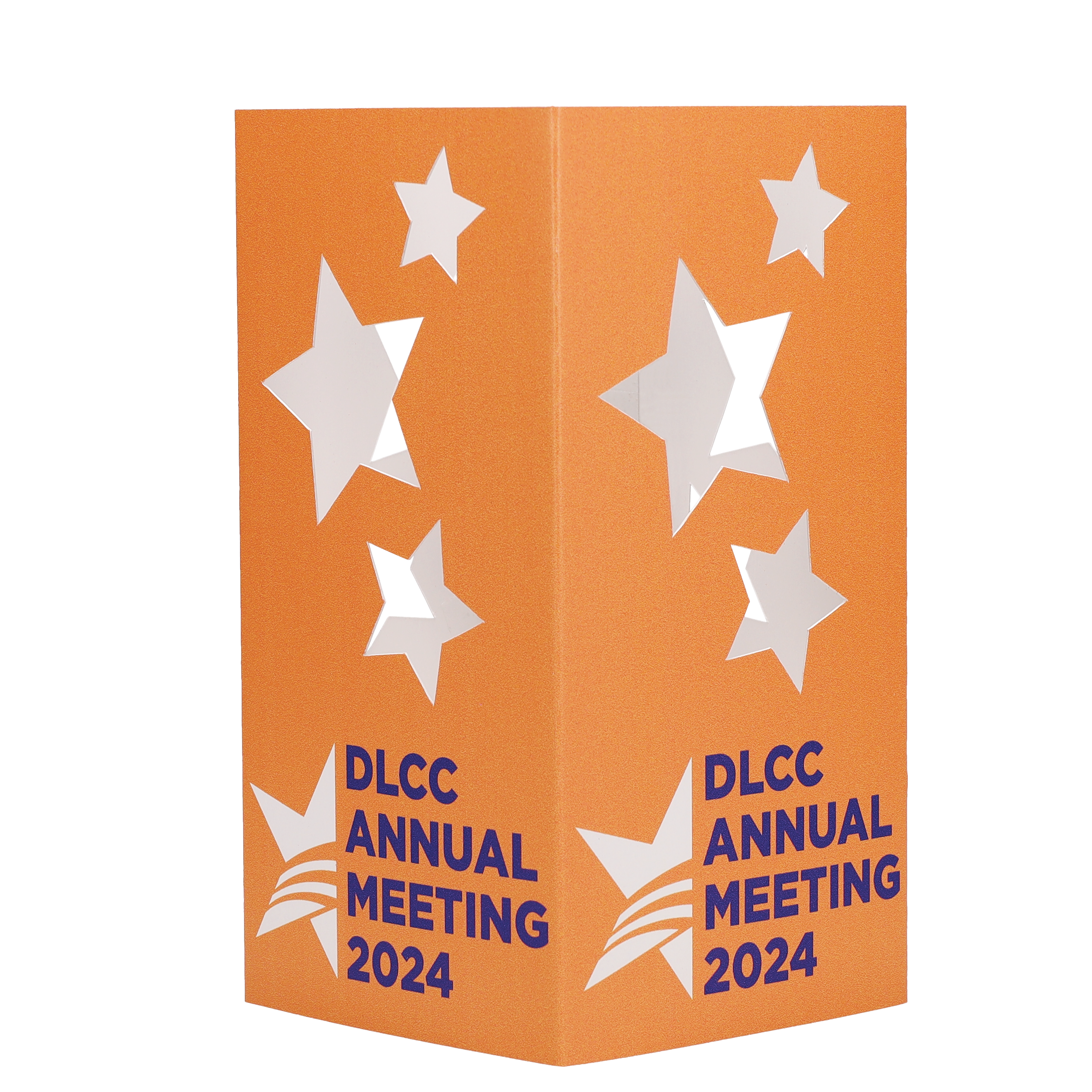 Table Luminary Card Stock 12 pt 4 Sided 4.250" x 4.250" x 8.000" Star White Digital Print 7