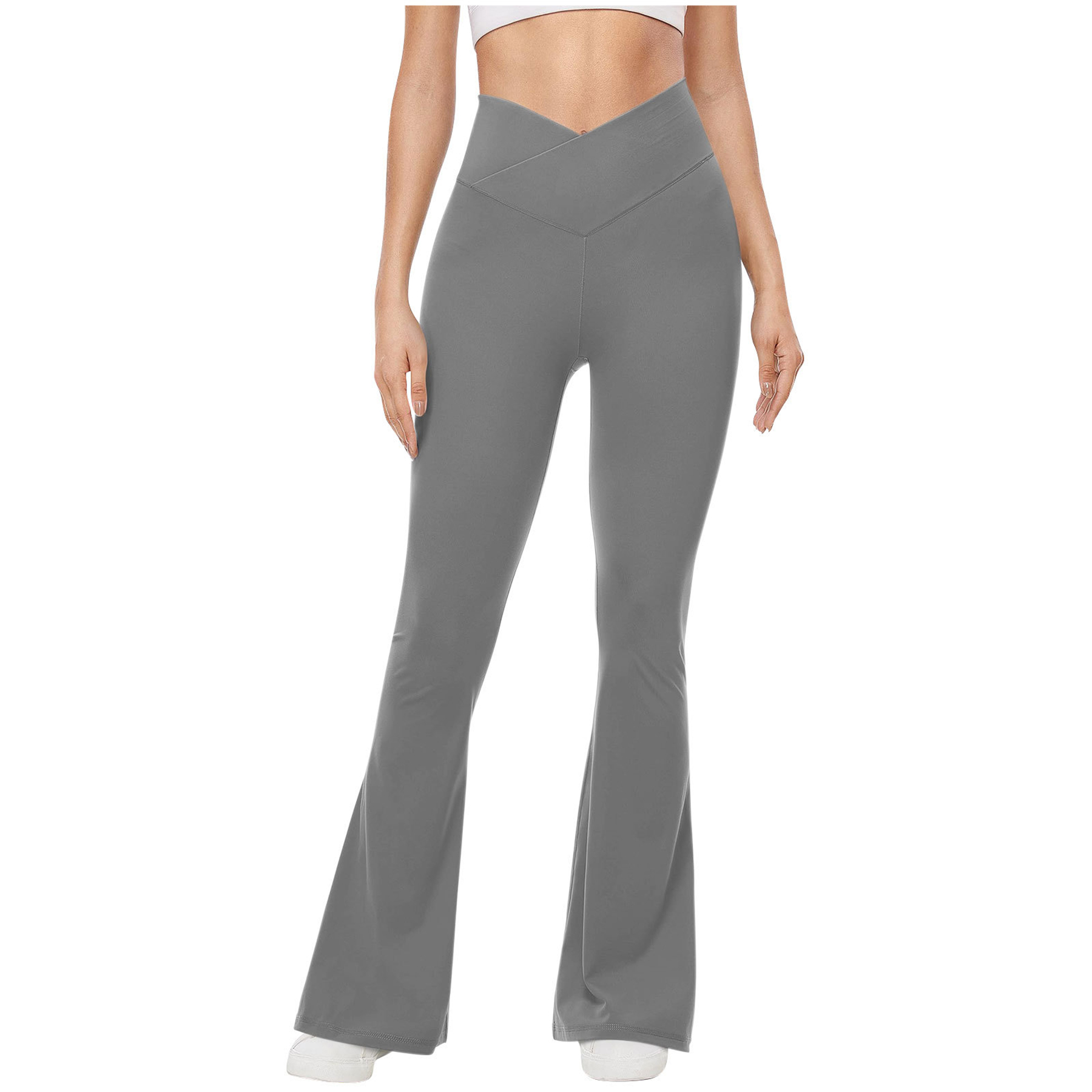 High Waisted Flare Leggings Yoga Pants 49