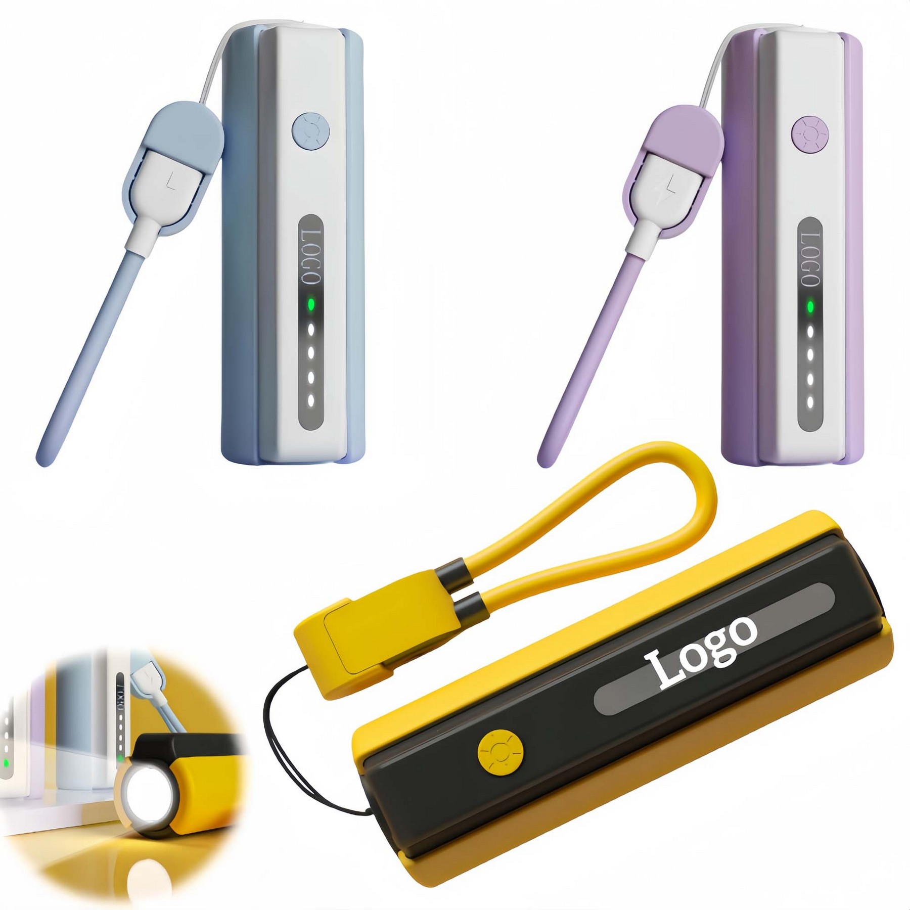 3000mAh Flashlight Power Bank