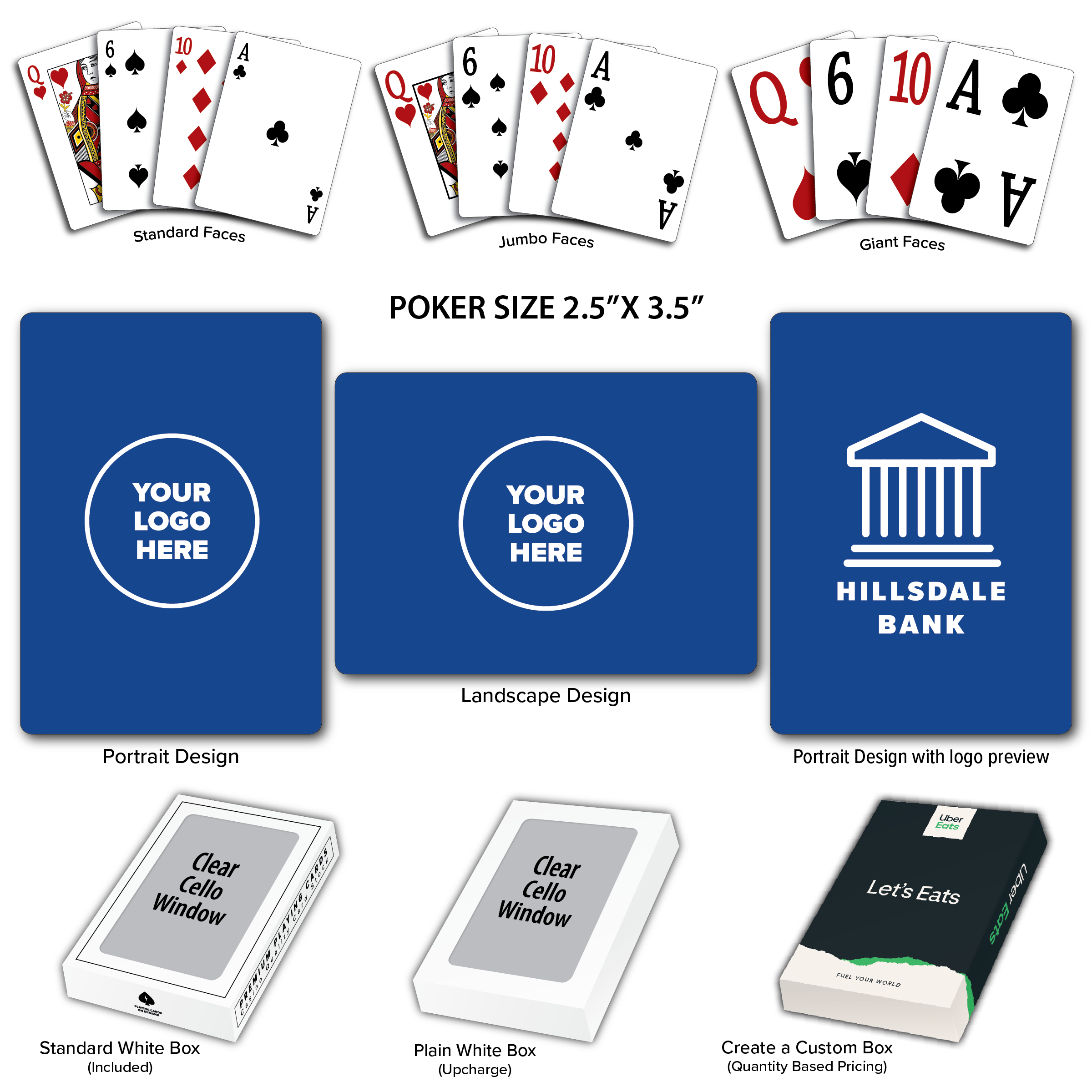 Solid Back Royal Poker Size Playing Cards 4