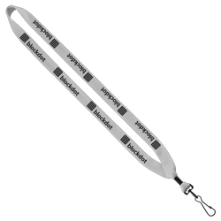 3/4" Cotton Lanyard with Metal Crimp & Swivel Snap Hook