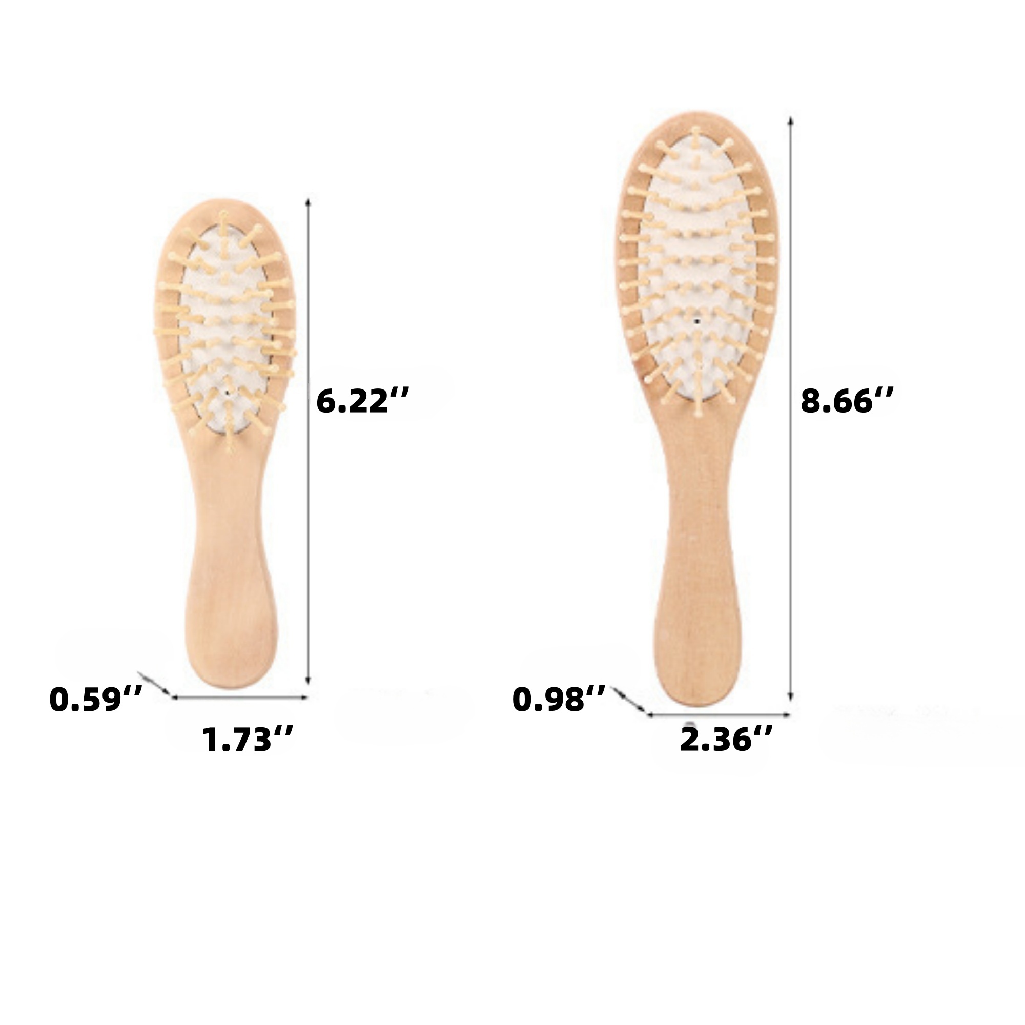 Natural Wooden Hair Brush 4