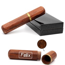 Natural Wood Cigar Tube