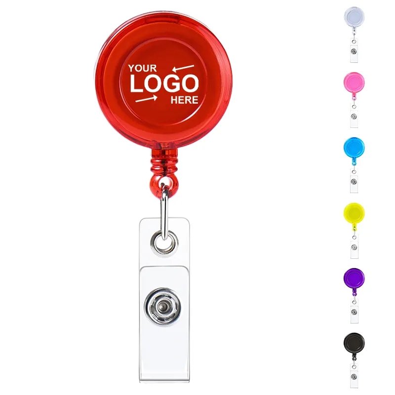 Round Retractable Badge Reel