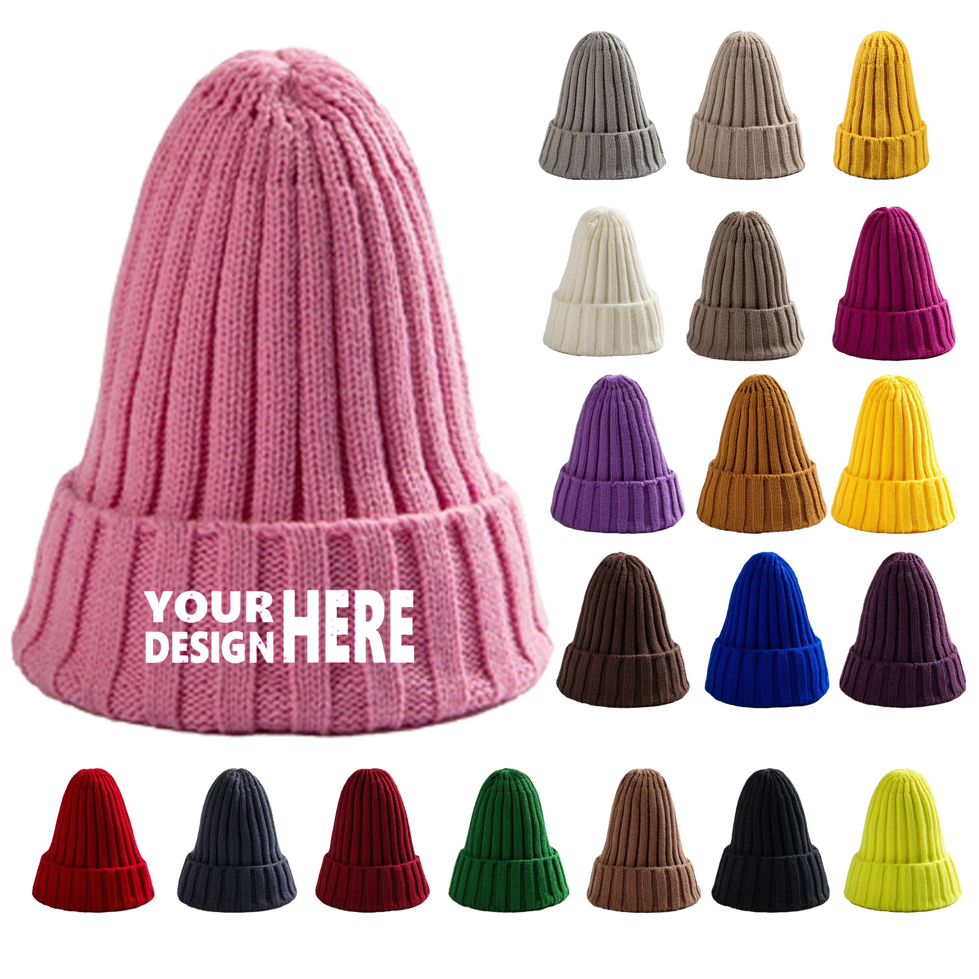 Autumn and Winter Versatile Warm Knitted Hat 6