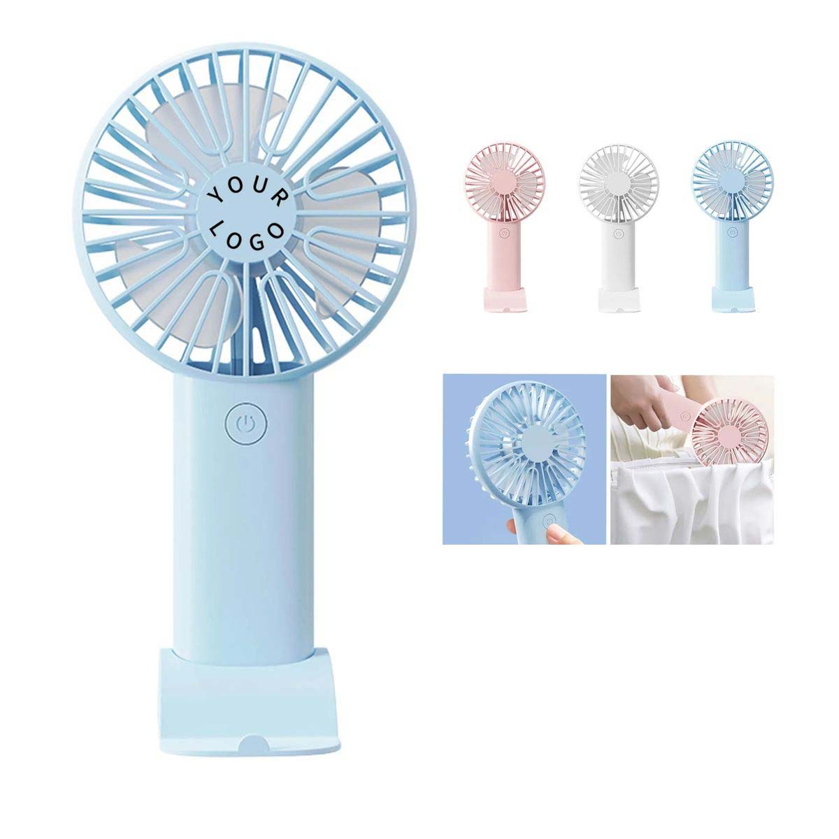 Handheld Fan with Large Blades and Quiet Motor