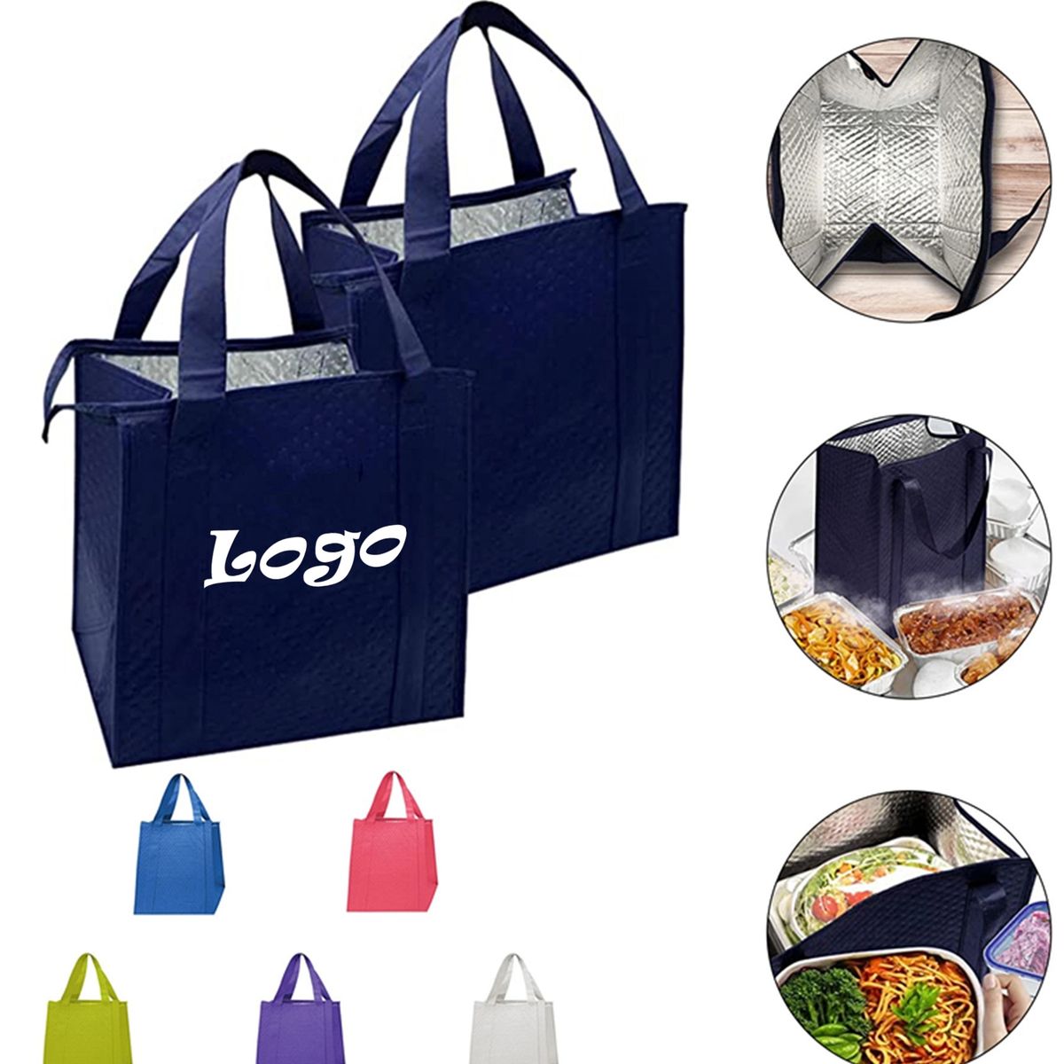 Insulated Grocery Shopping Bags