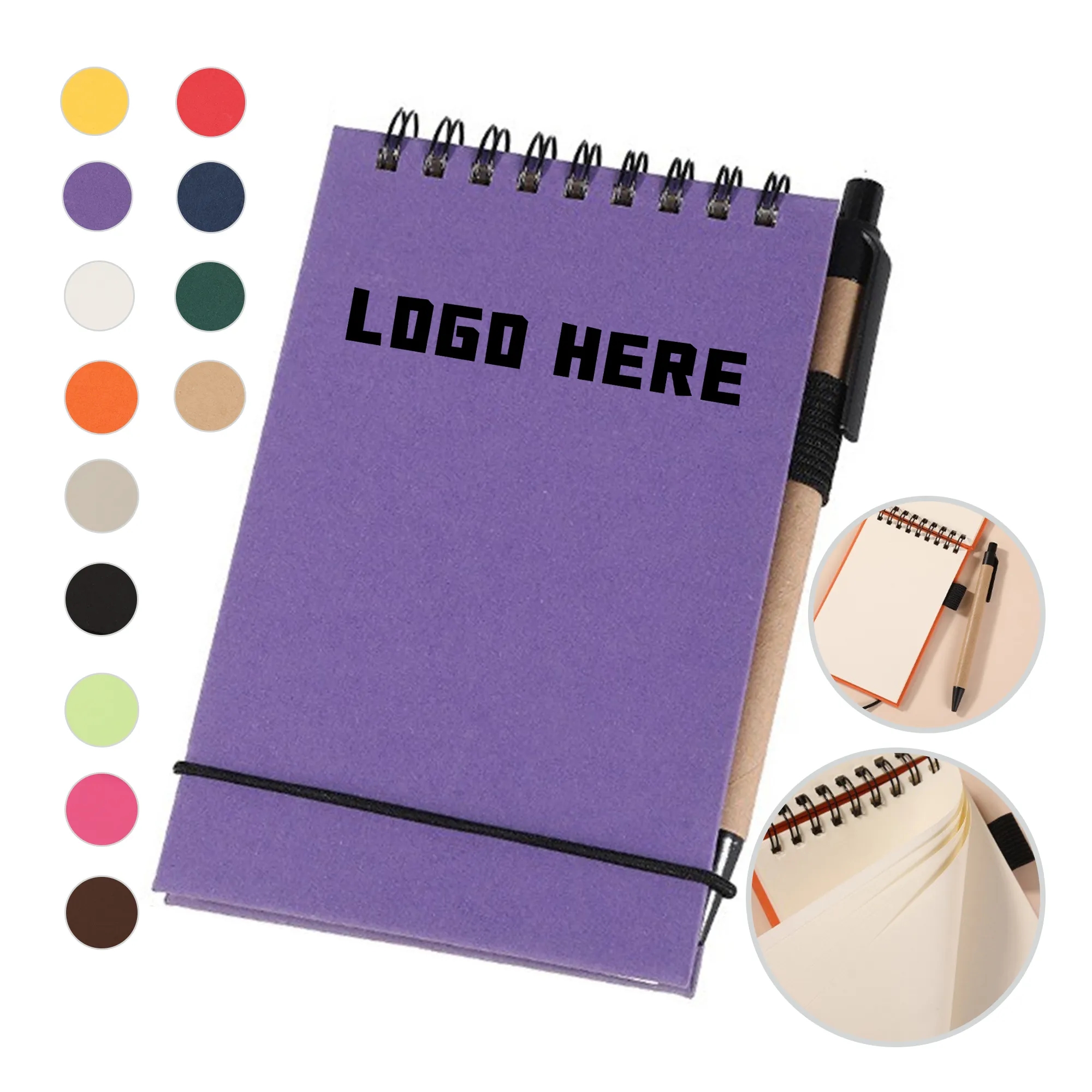 Mini Pocket Notebook With Pen