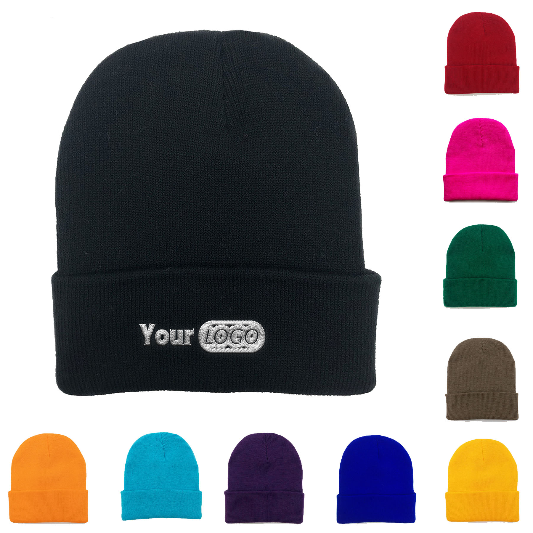 Solid Color Knit Beanie