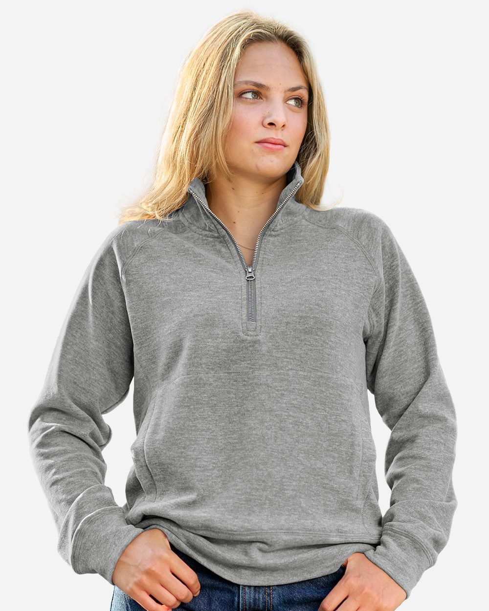 Women's Electric Fleece Quarter-Zip Sweatshirt - 8743