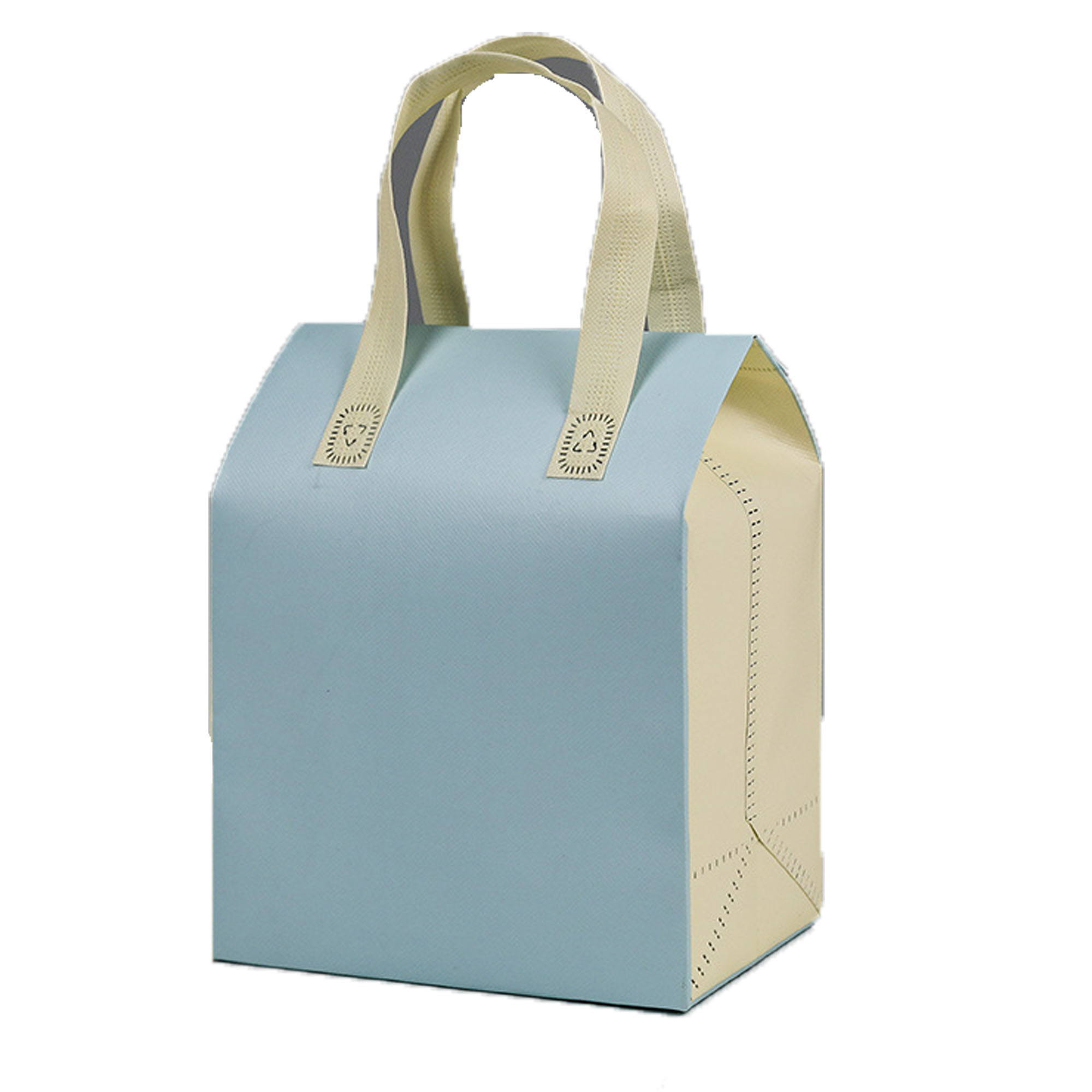 Eco-Friendly Kraft Paper Insulated Takeaway Cooler Bag 9
