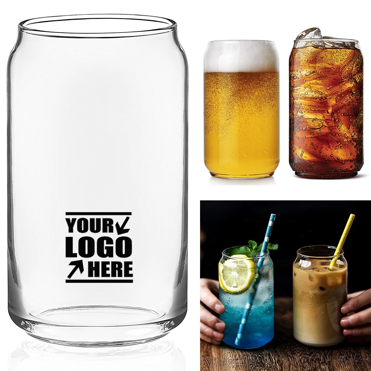 Can Shaped Drinking Glasses