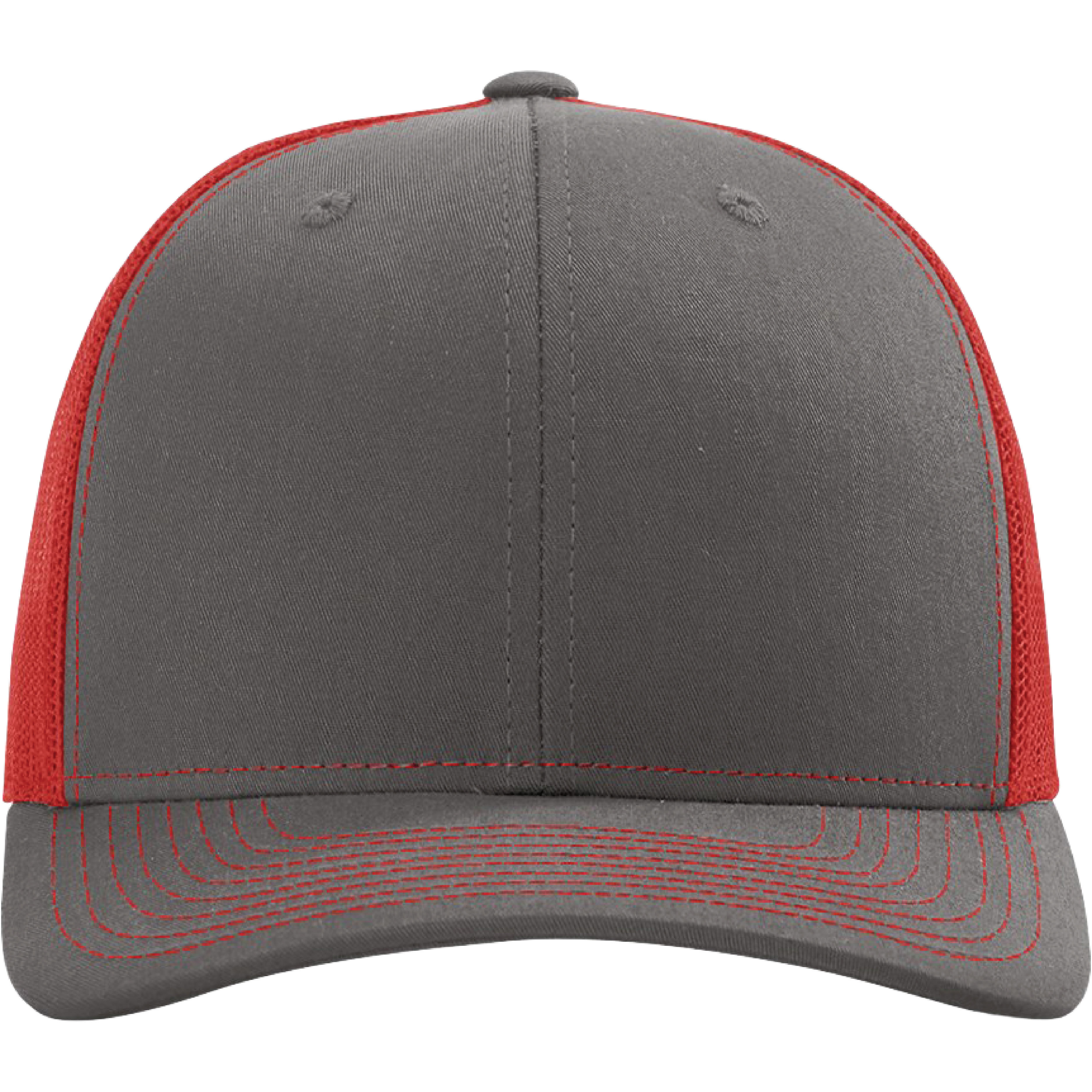 Richardson 112 6-Panel Snapback Trucker Hat w/Leatherette Adhesive Patches or Embroidery 472