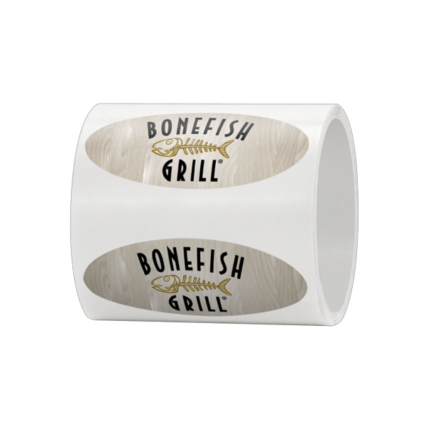5" x 2" Oval Roll Labels