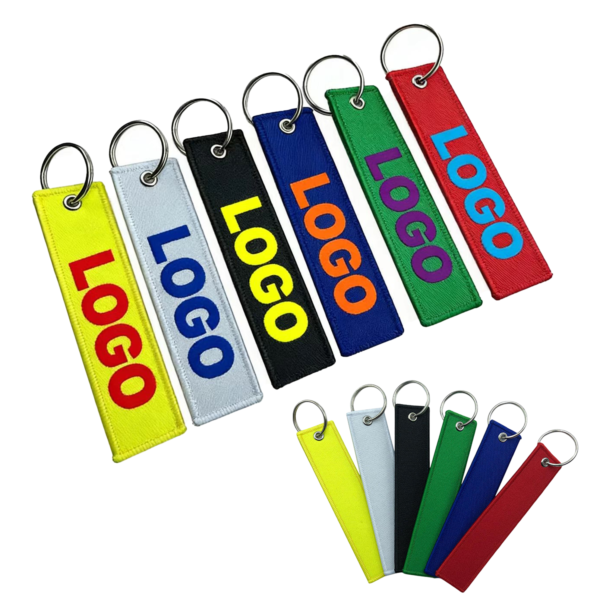 MOQ50 Polyester Keychain Ribbon