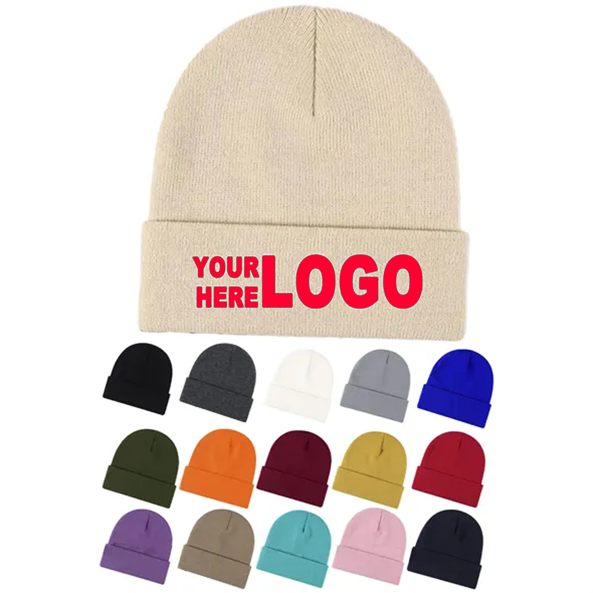 Classic Cuffed Knit Winter Beanie
