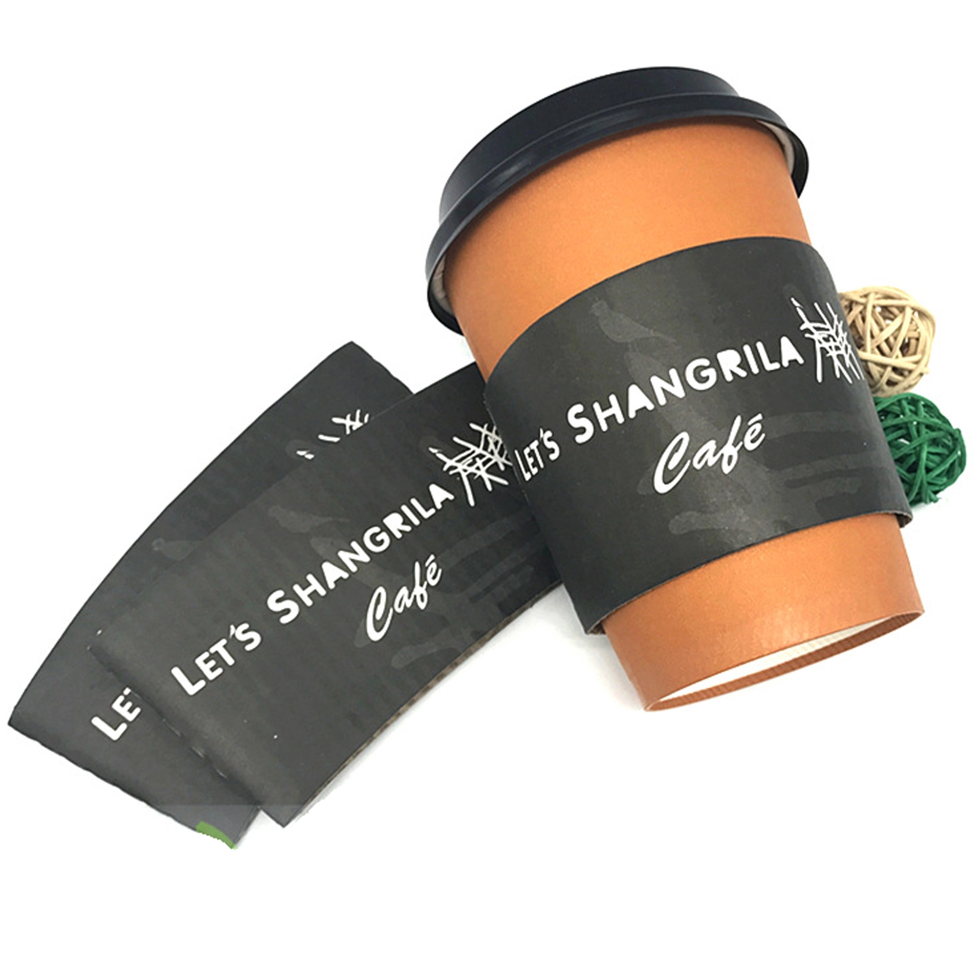 Disposable Corrugated Paper Cup Sleeve 4