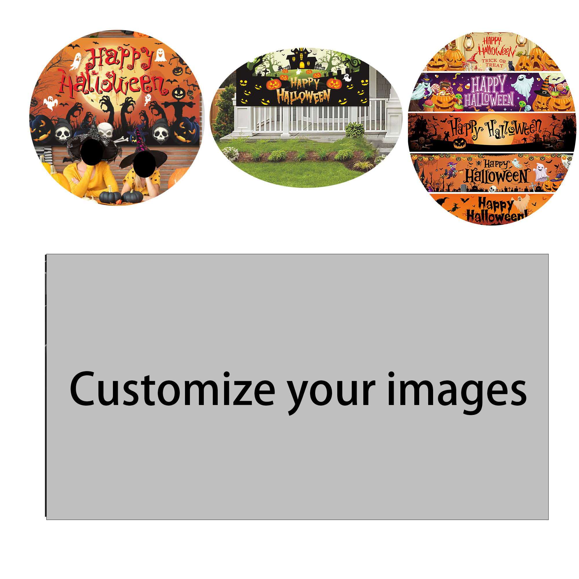 Polyester Custom Halloween Banner