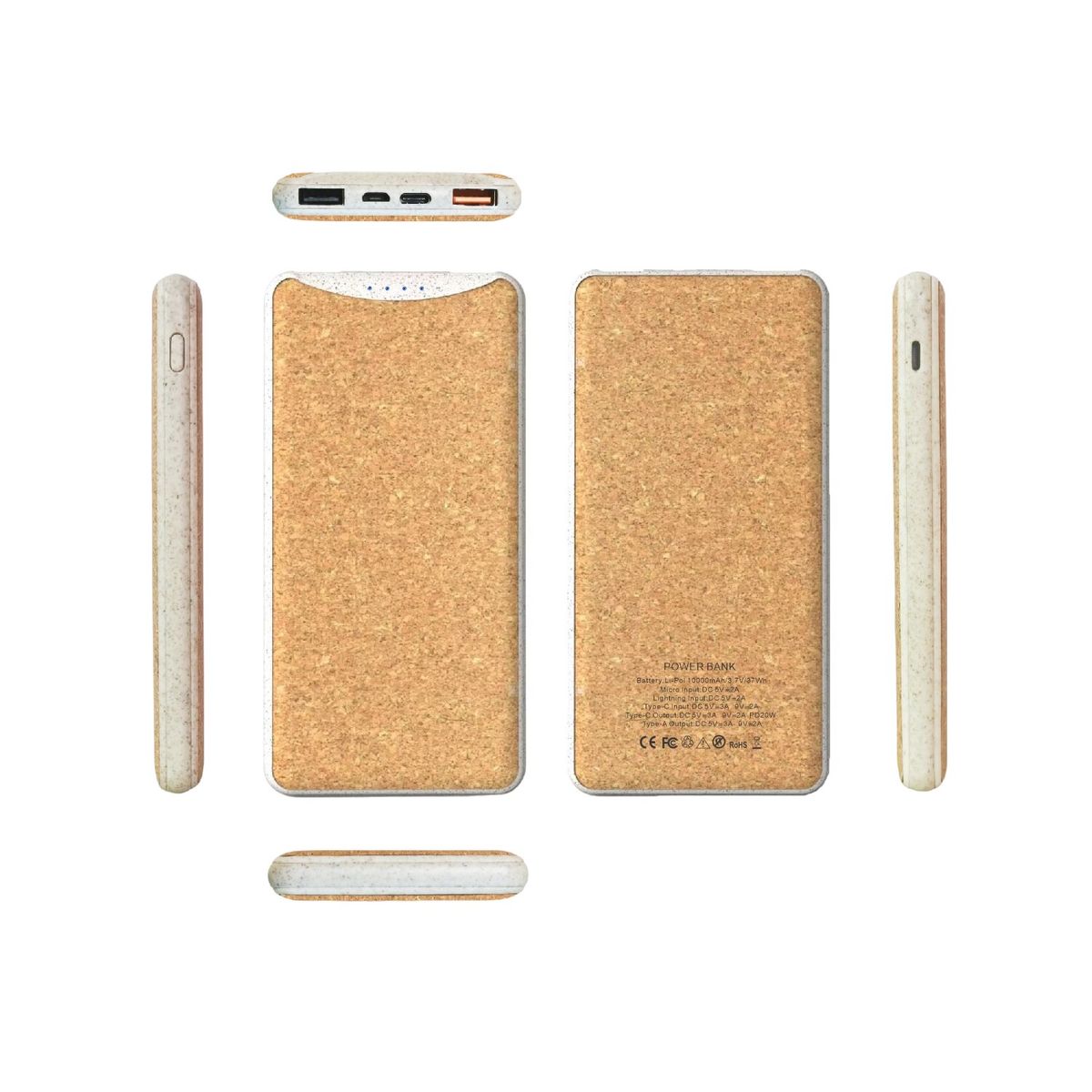 22.5W Recycled ABS Wireless Power Bank - 10000 mAh - Thumbnail 3