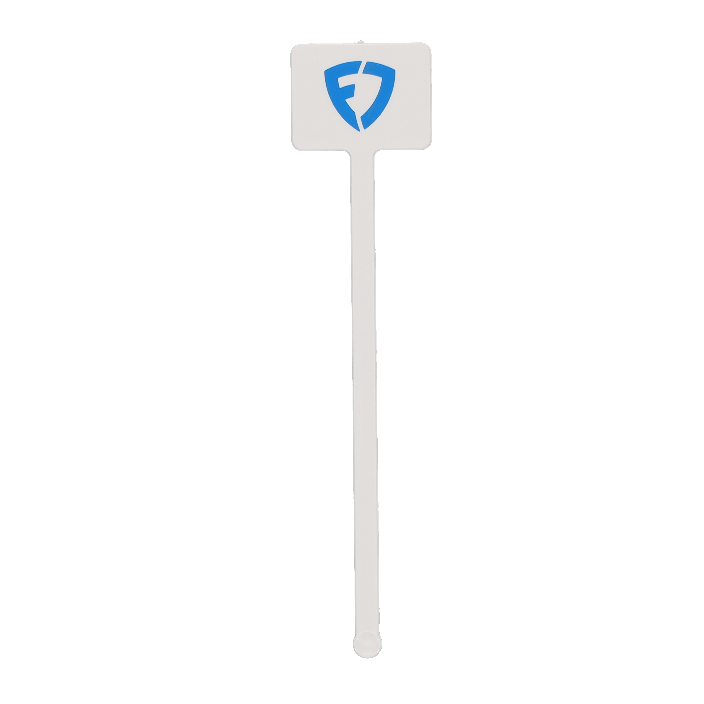 Plastic Drink Stirrer 5.750" Rectangle White Tradition Print 6