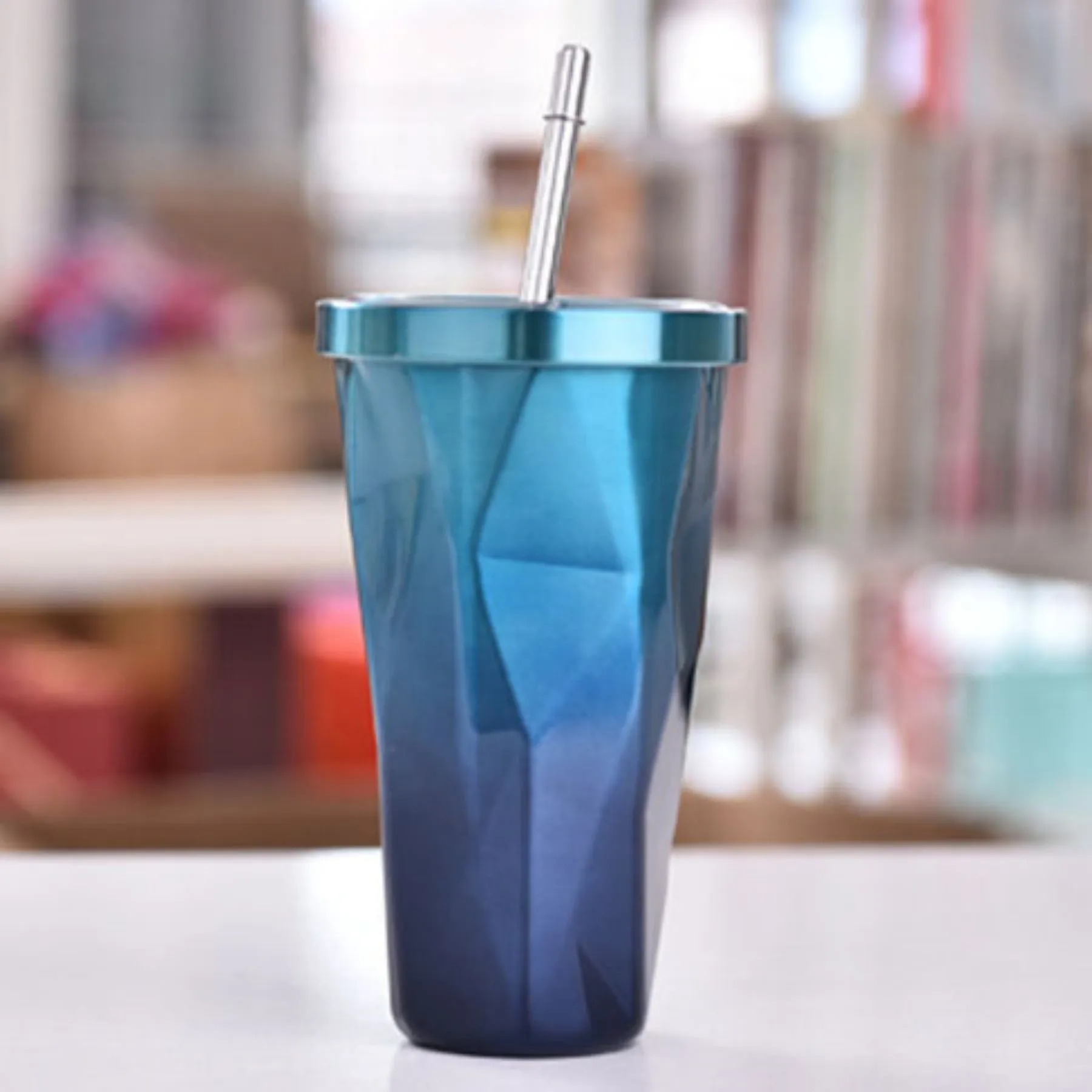 18oz Gradient Diamond-shaped Cup 35