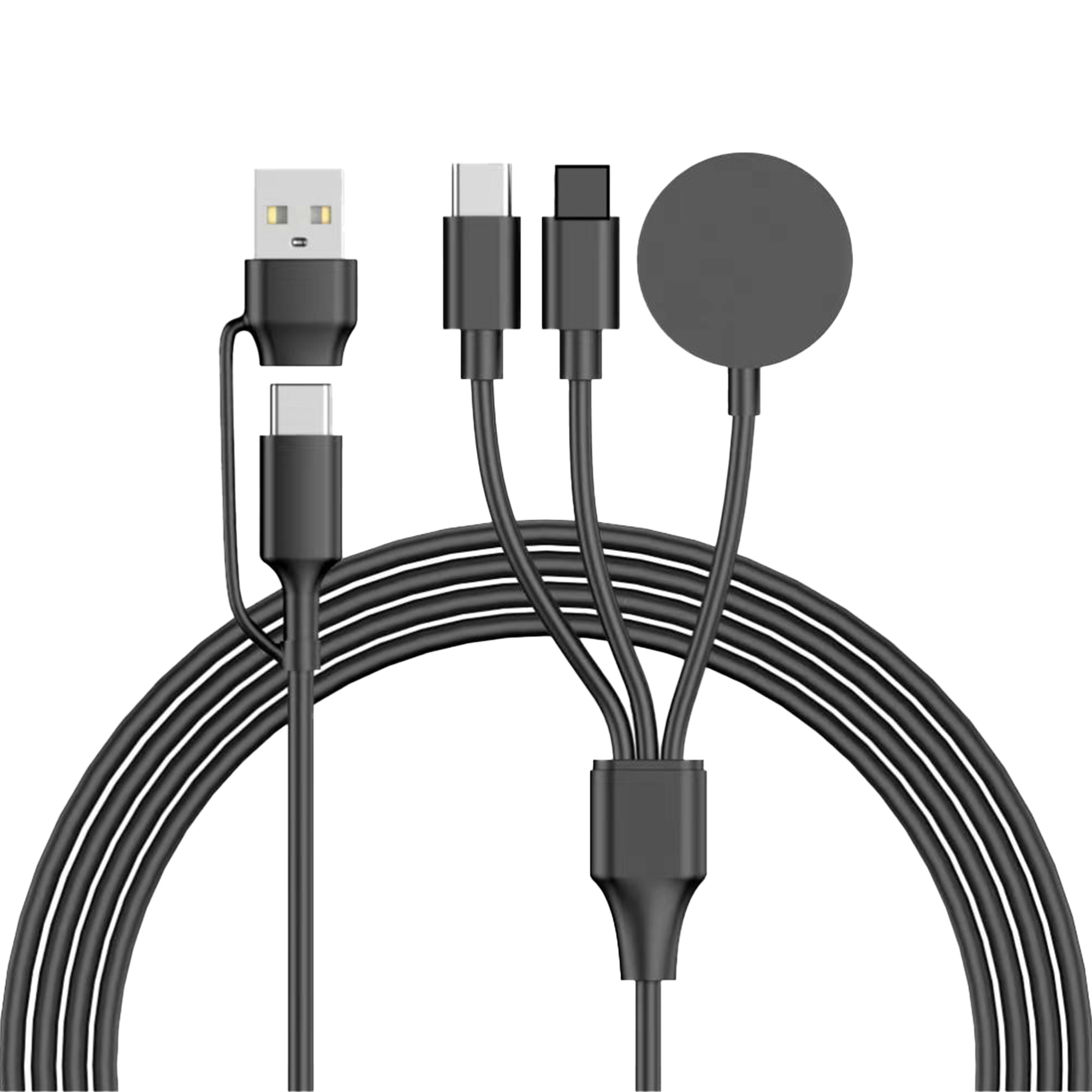 Durable 3-in-1 Multi Interface Data Cable With 47in Length 7