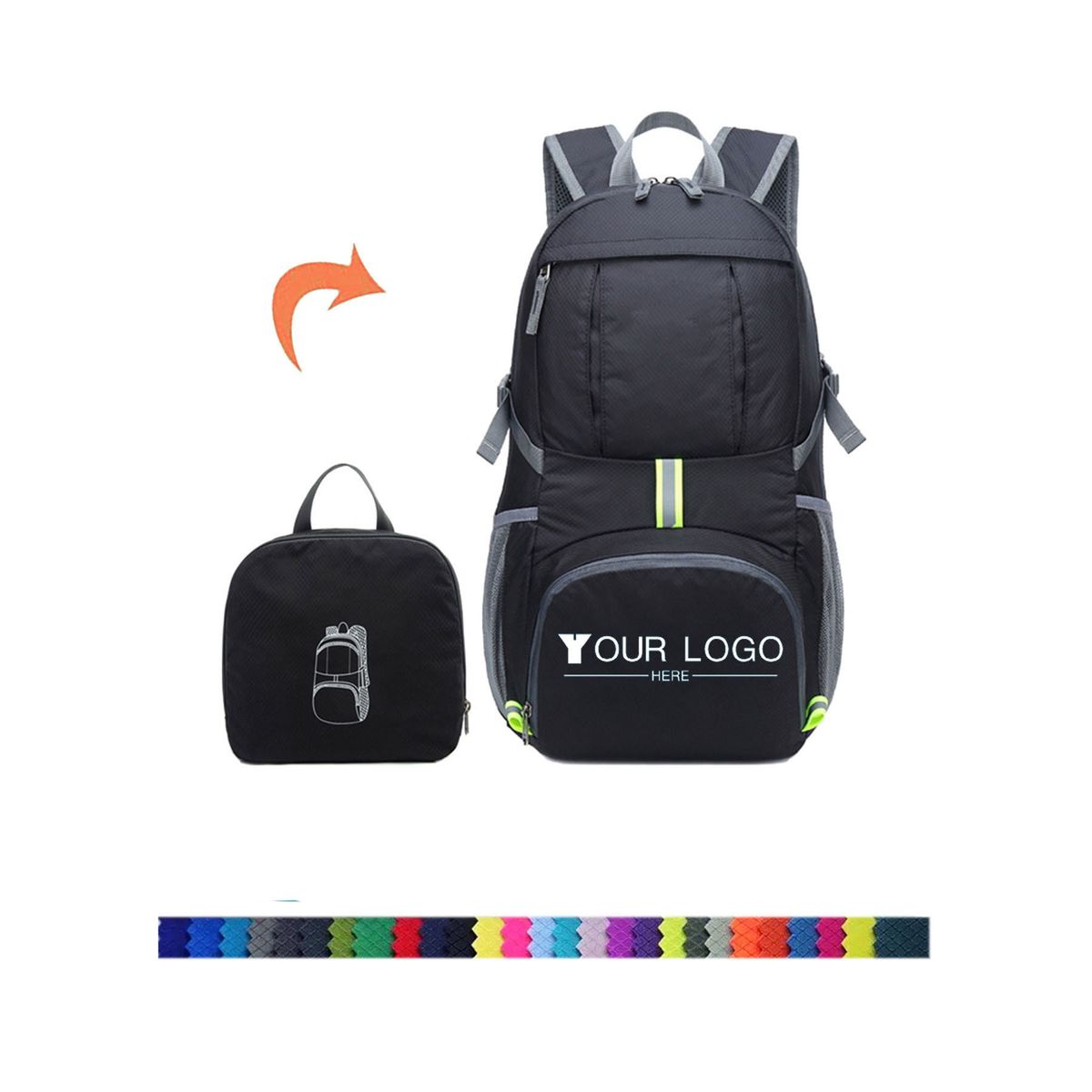 Portable Travel Backpack Packable XLG539 Ad-America