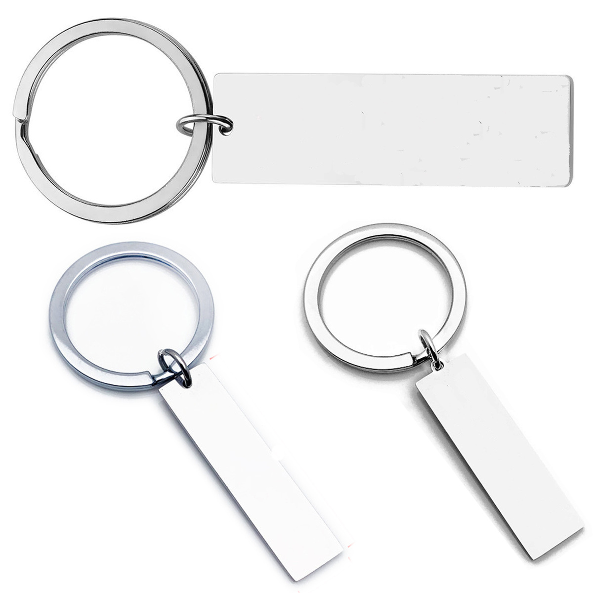 Stainless Steel Metal Lettering Nameplate Keychain
