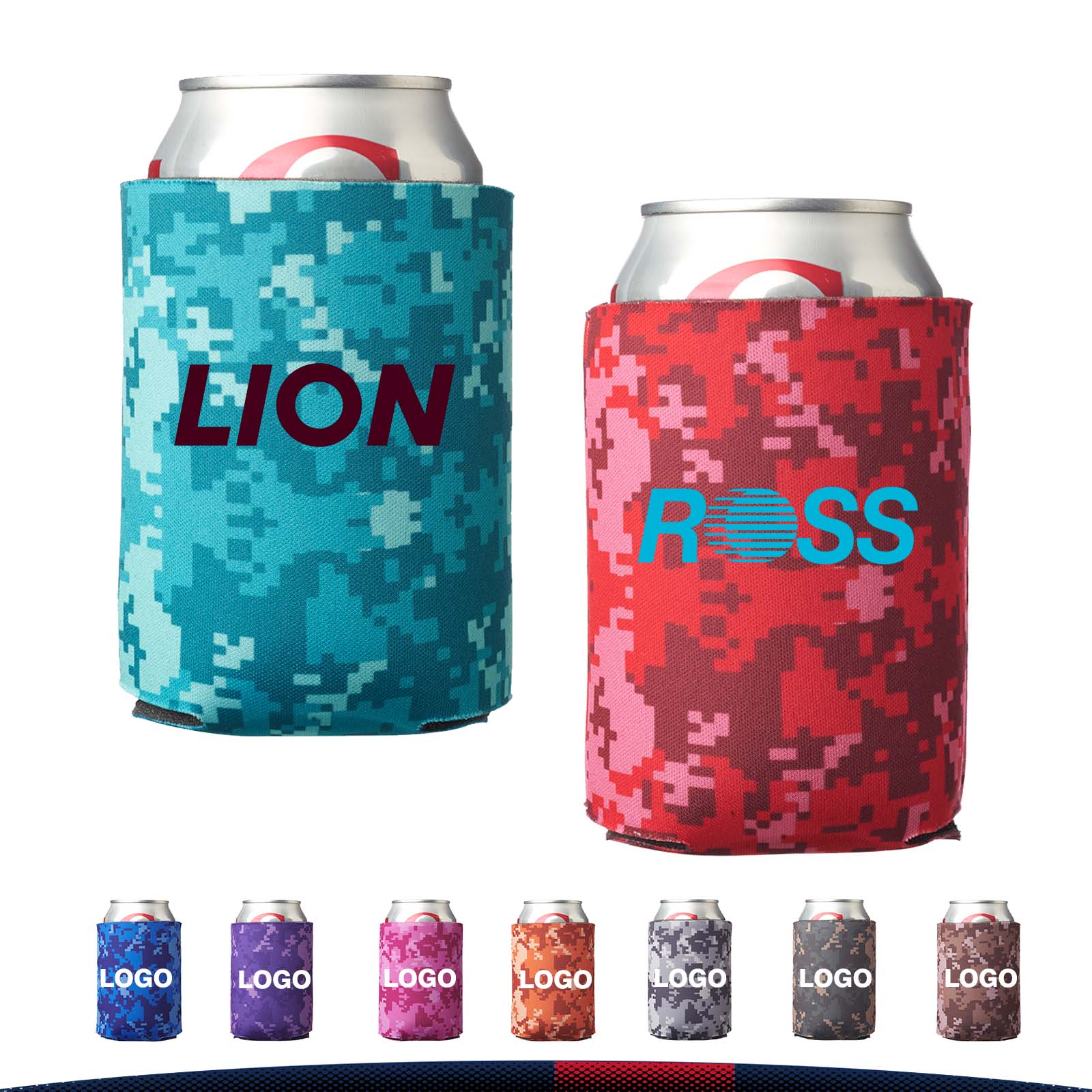 Camouflage Foam Can Coolers