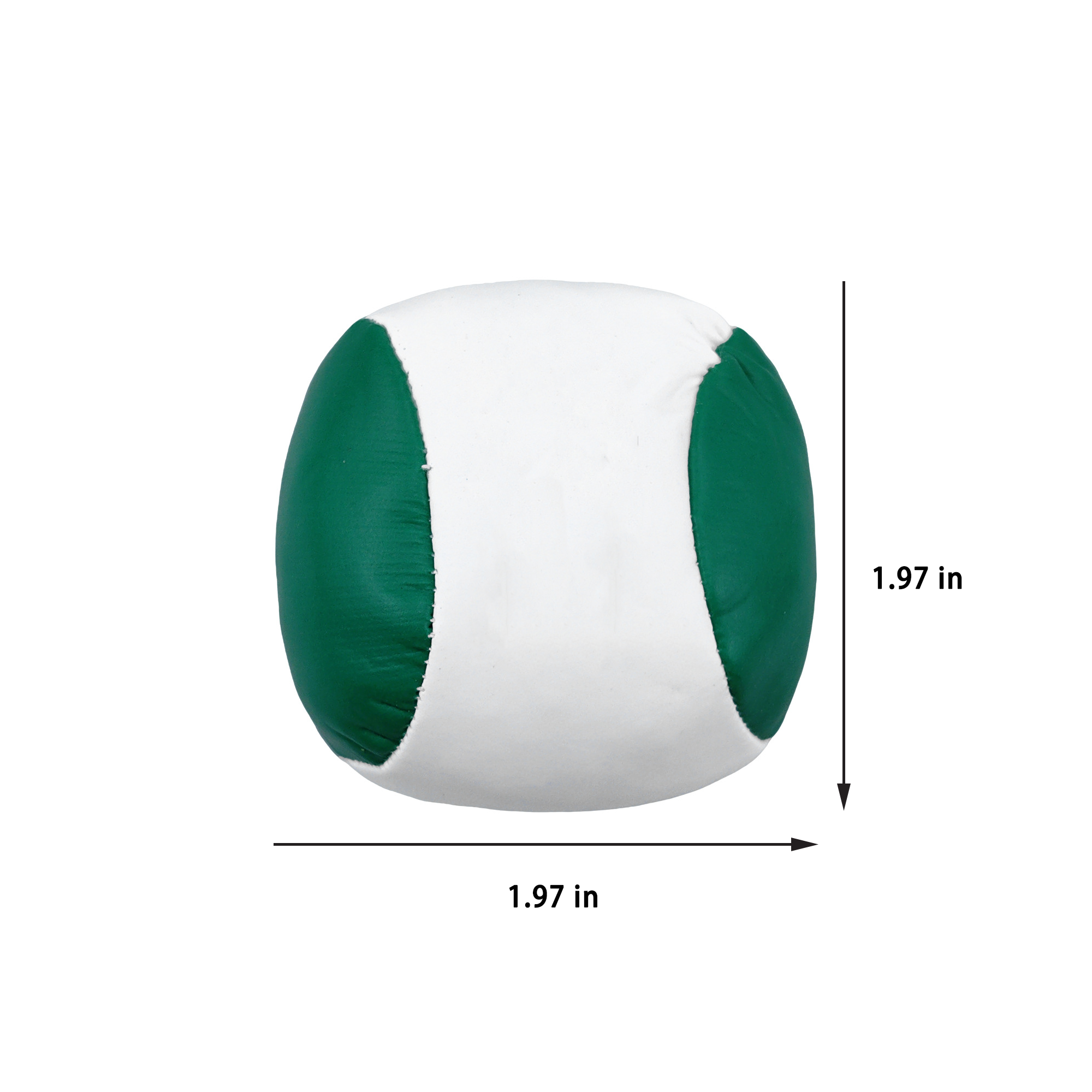 Round PU Two Tone Footbag Ball 3
