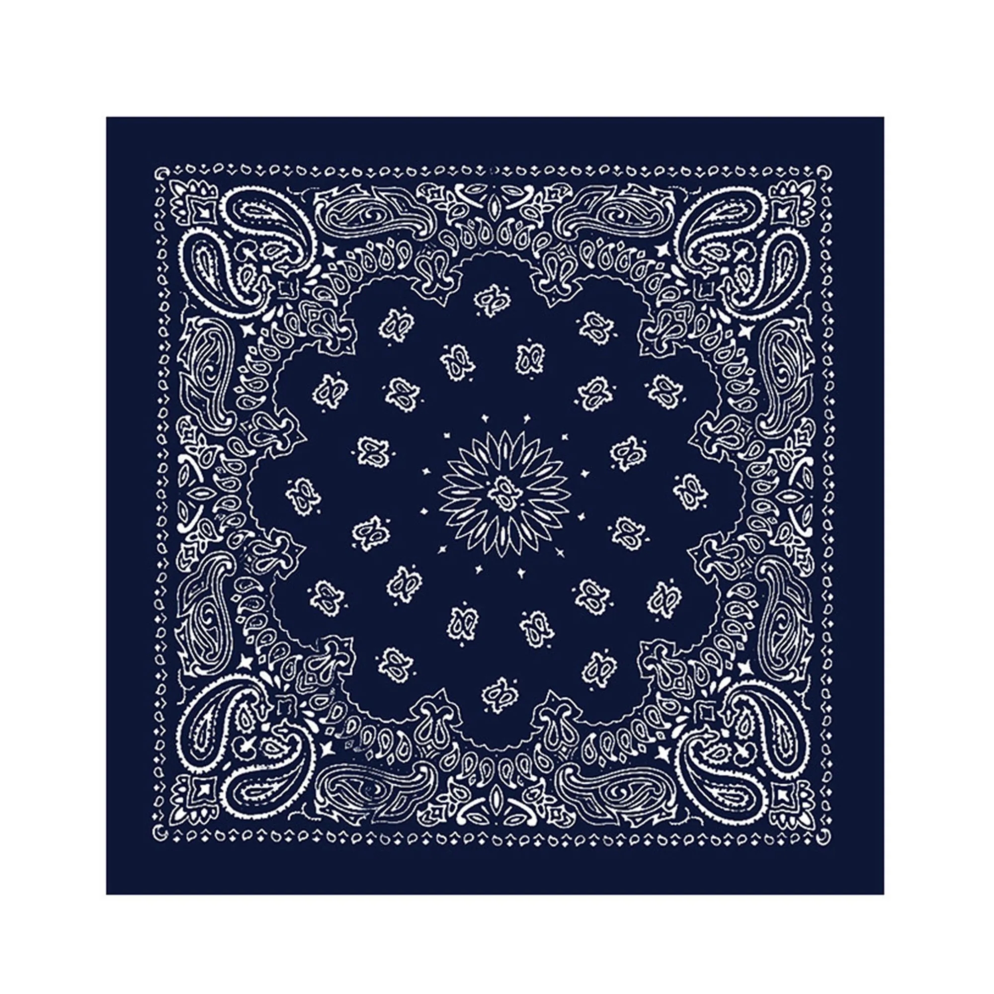 22" Full Color 100% Cotton Paisley Bandana MOQ 100PCS 6