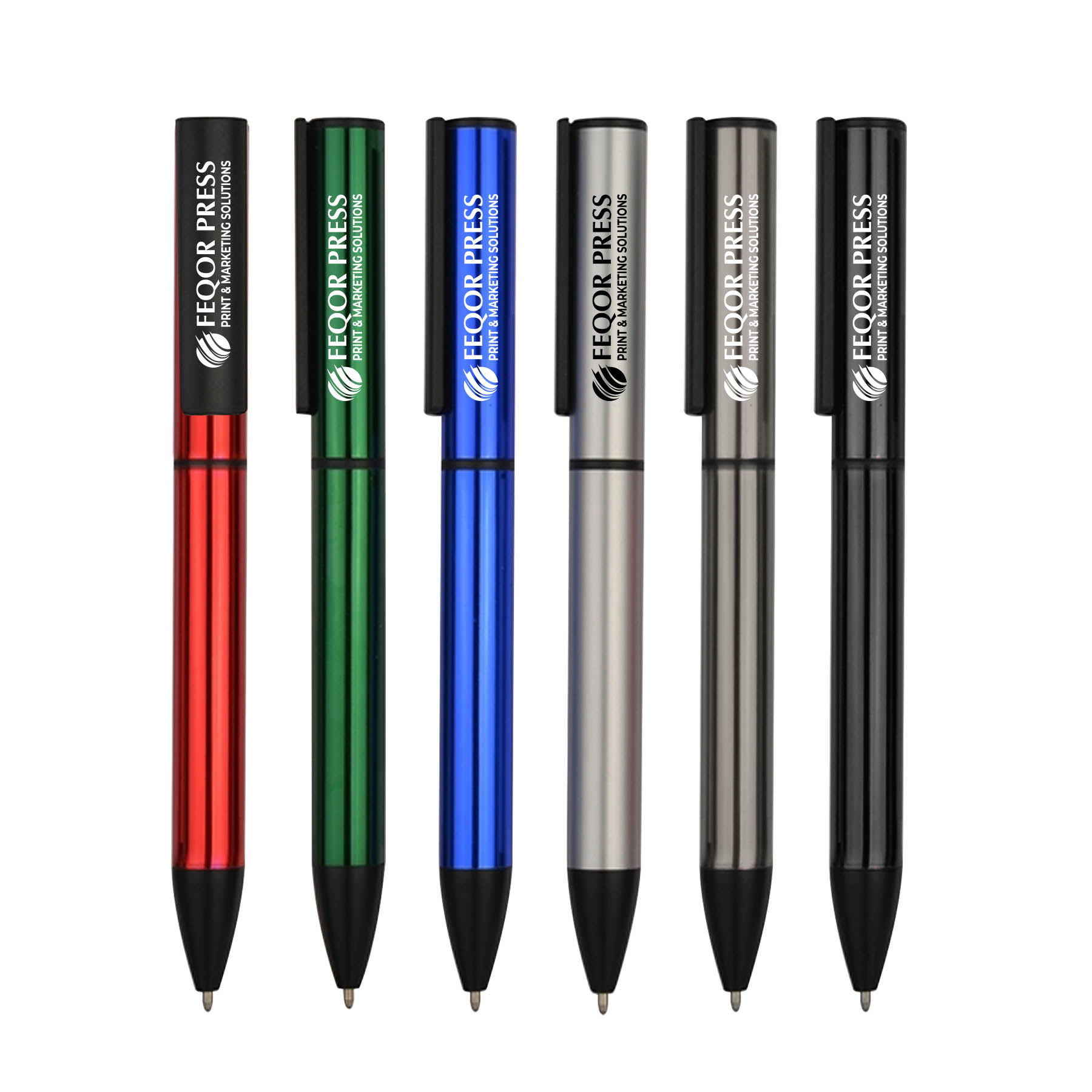 Twist Action Black Accents Ballpoint Metal Pen