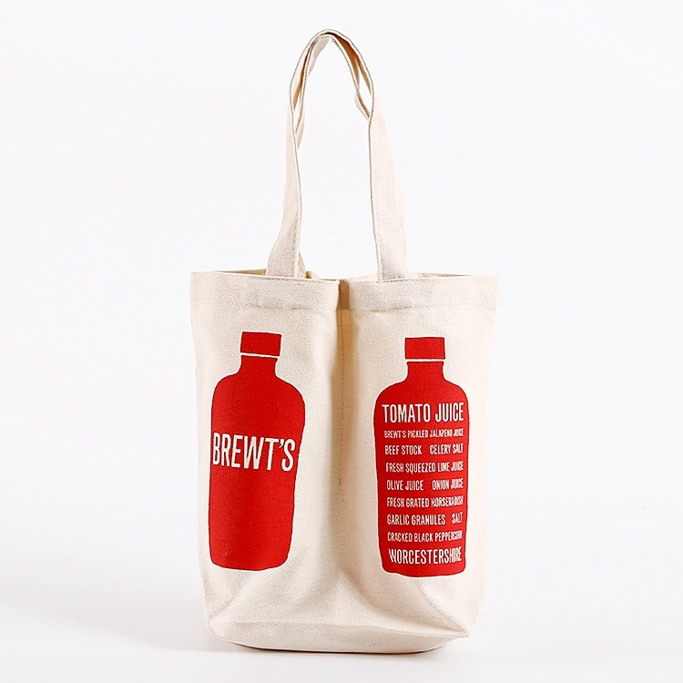 Cotton Canvas Wine Tote