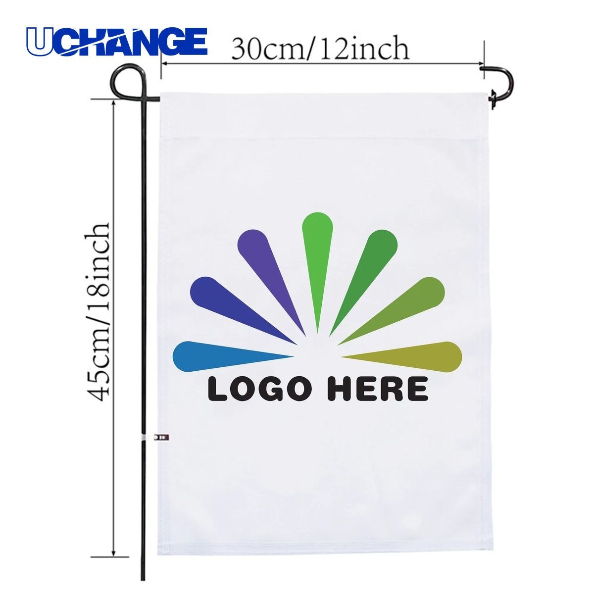 Garden Flag with Stake for Outdoor Display