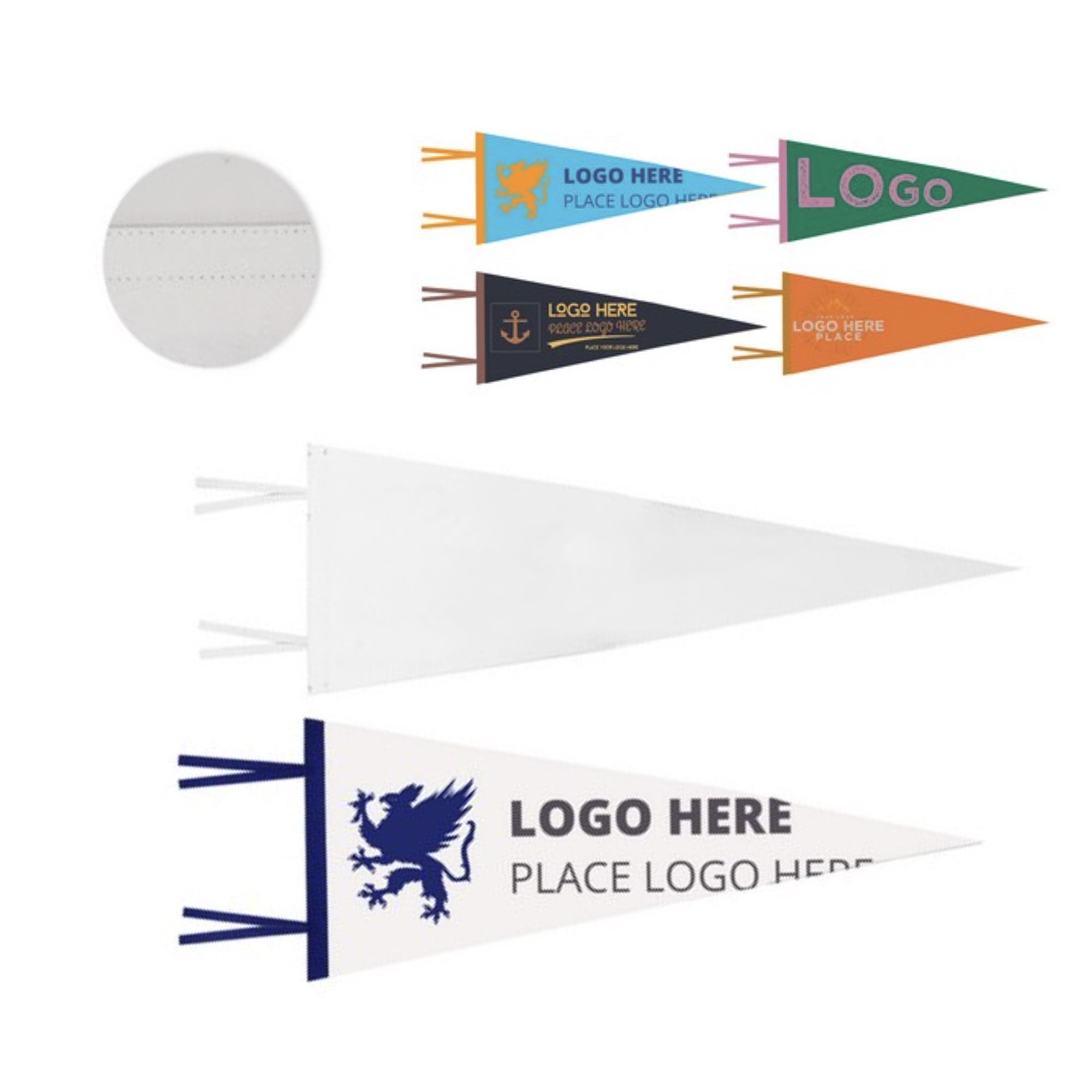 12" x 30" Full Color Felt Pennant MOQ 100PCS 3